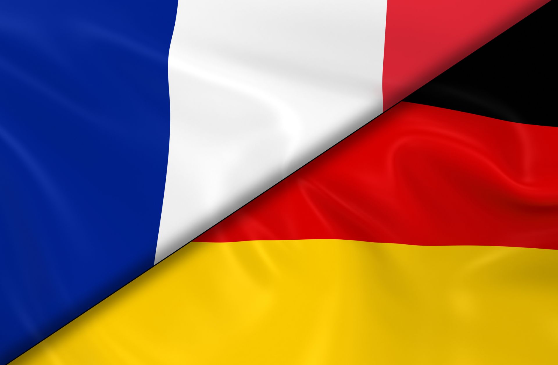 The French and German Flags