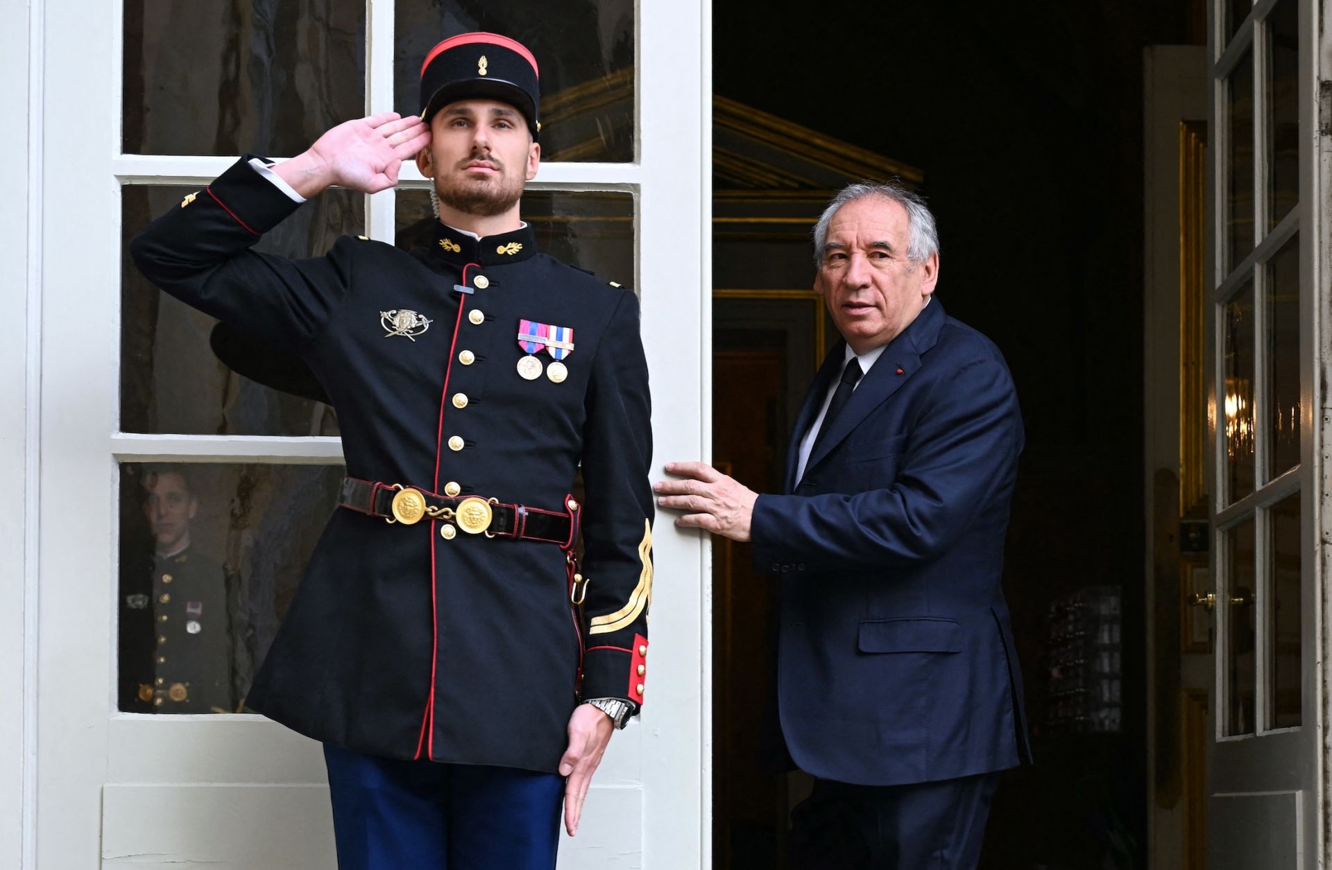 French Prime Minister Francois Bayrou arrives ahead of meetings with party leaders as part of political consultations at the Hotel de Matignon in Paris, on Sept. 4, 2025, ahead of the French National Assembly's vote of confidence.
