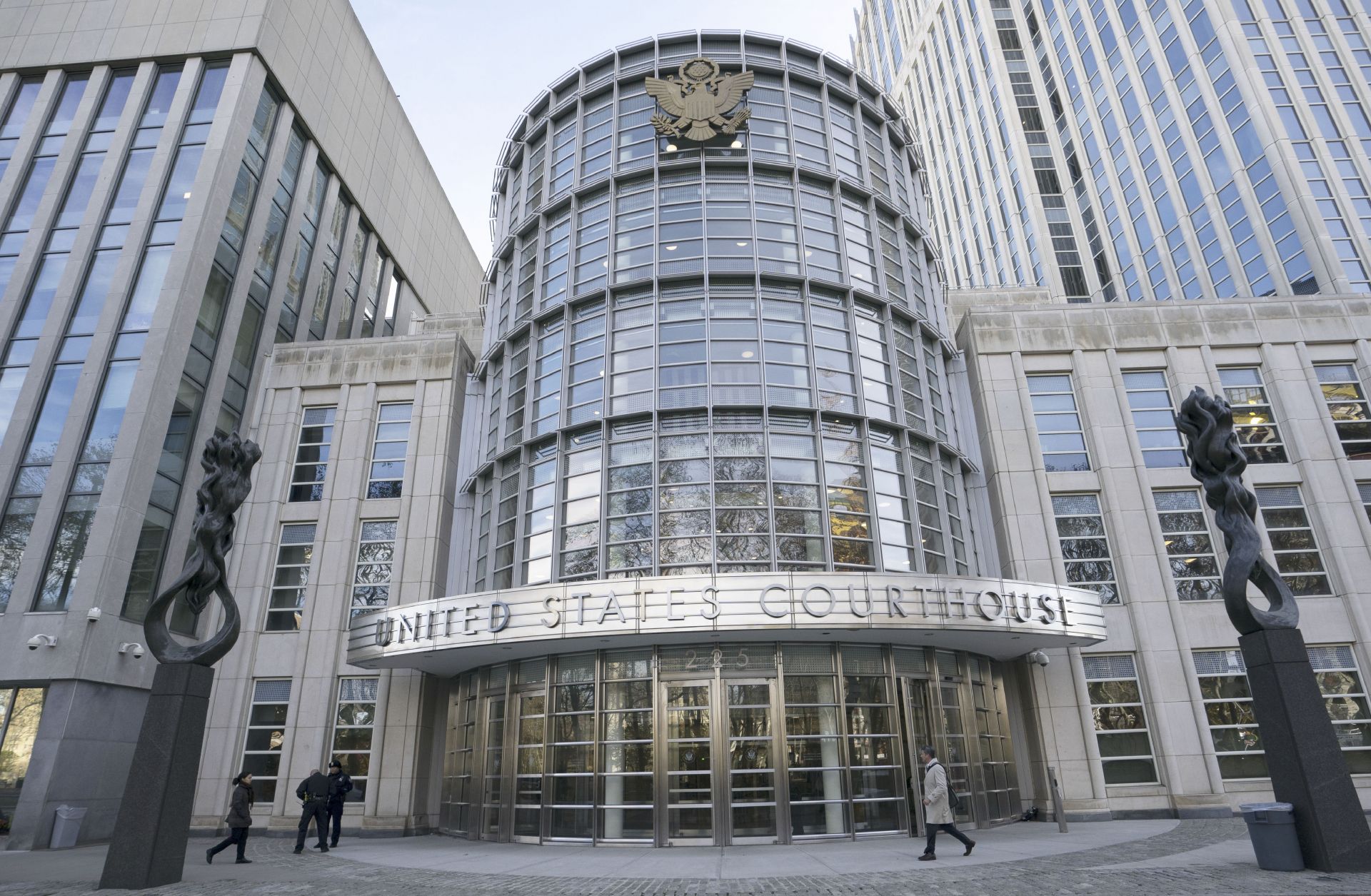 The Brooklyn Federal Courthouse is viewed as the trial of Joaquin "El Chapo" Guzman takes place inside on Nov. 14, 2018 in New York.
