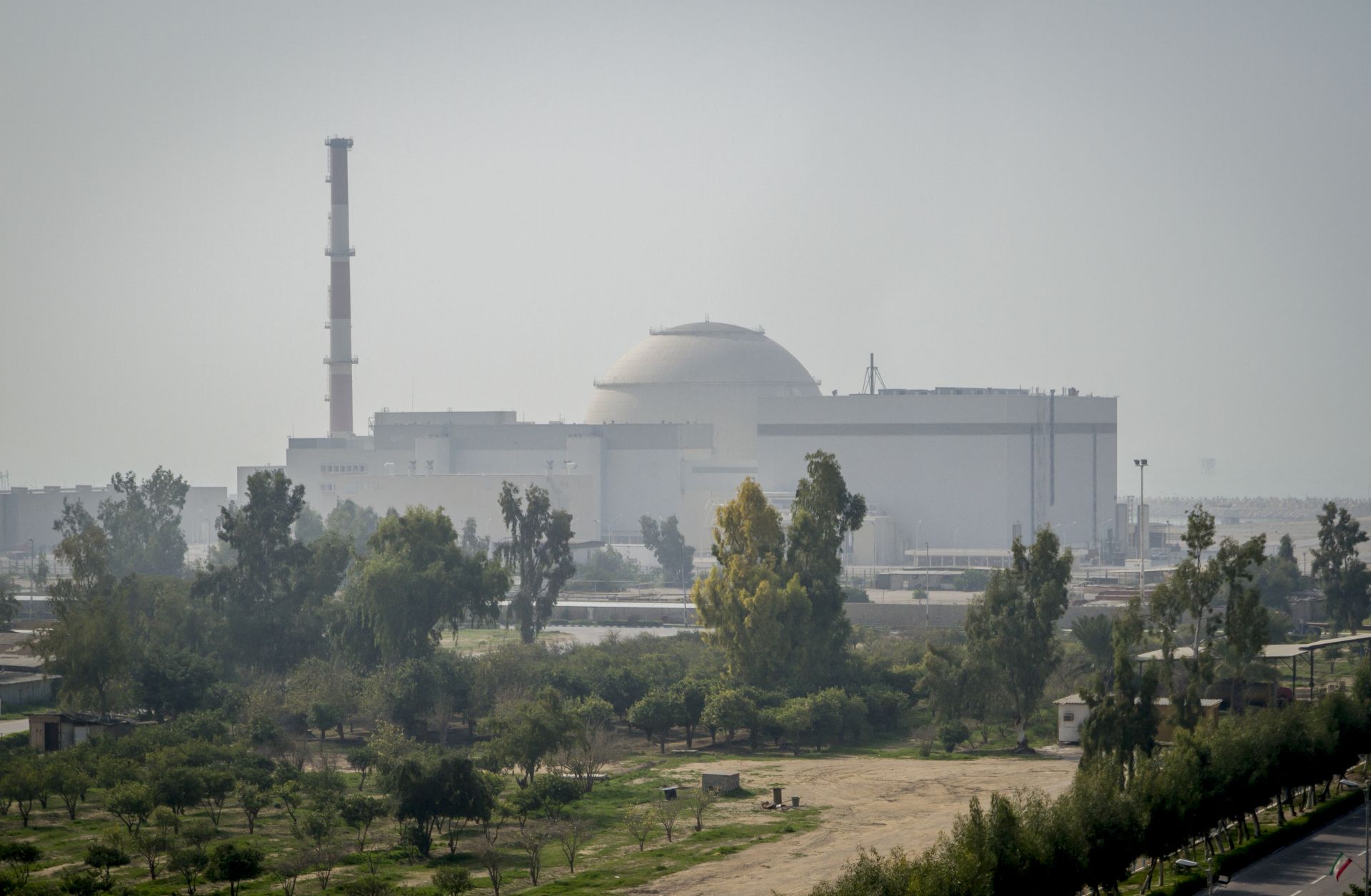 A view of the Bushehr nuclear power plant. 