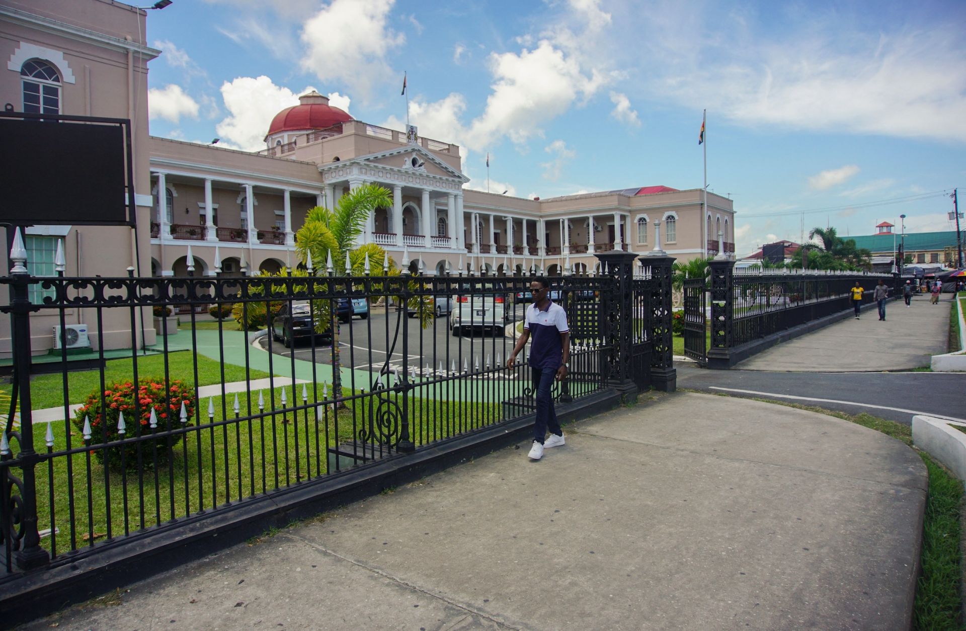 A picture of the National Assembly building in Georgetown, Guyana, taken on Sept. 23, 2022.