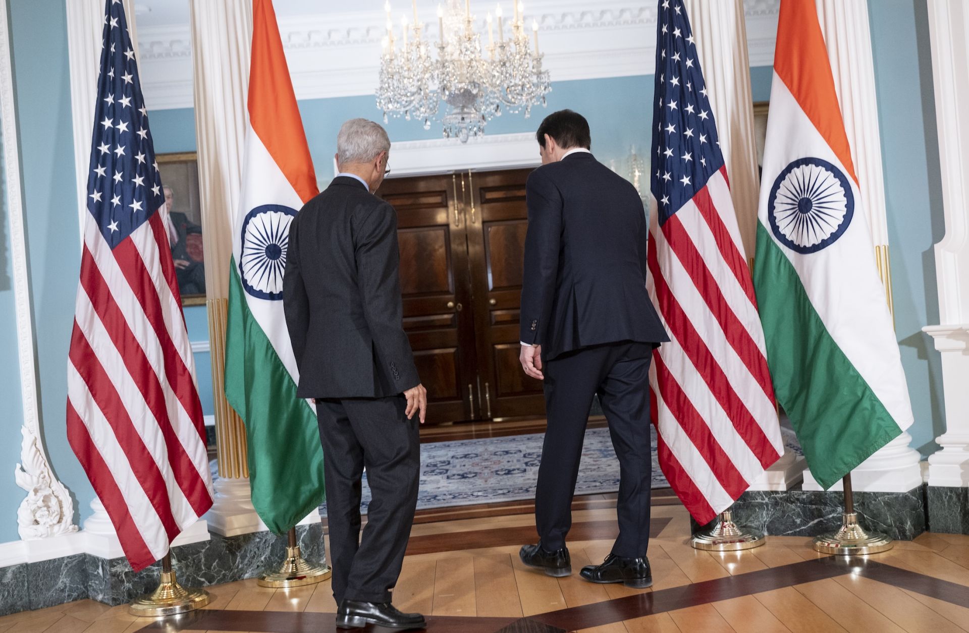 U.S. Secretary of State Marco Rubio meets with Indian External Affairs Minister Subrahmanyam Jaishankar on Feb. 3 in Washington.