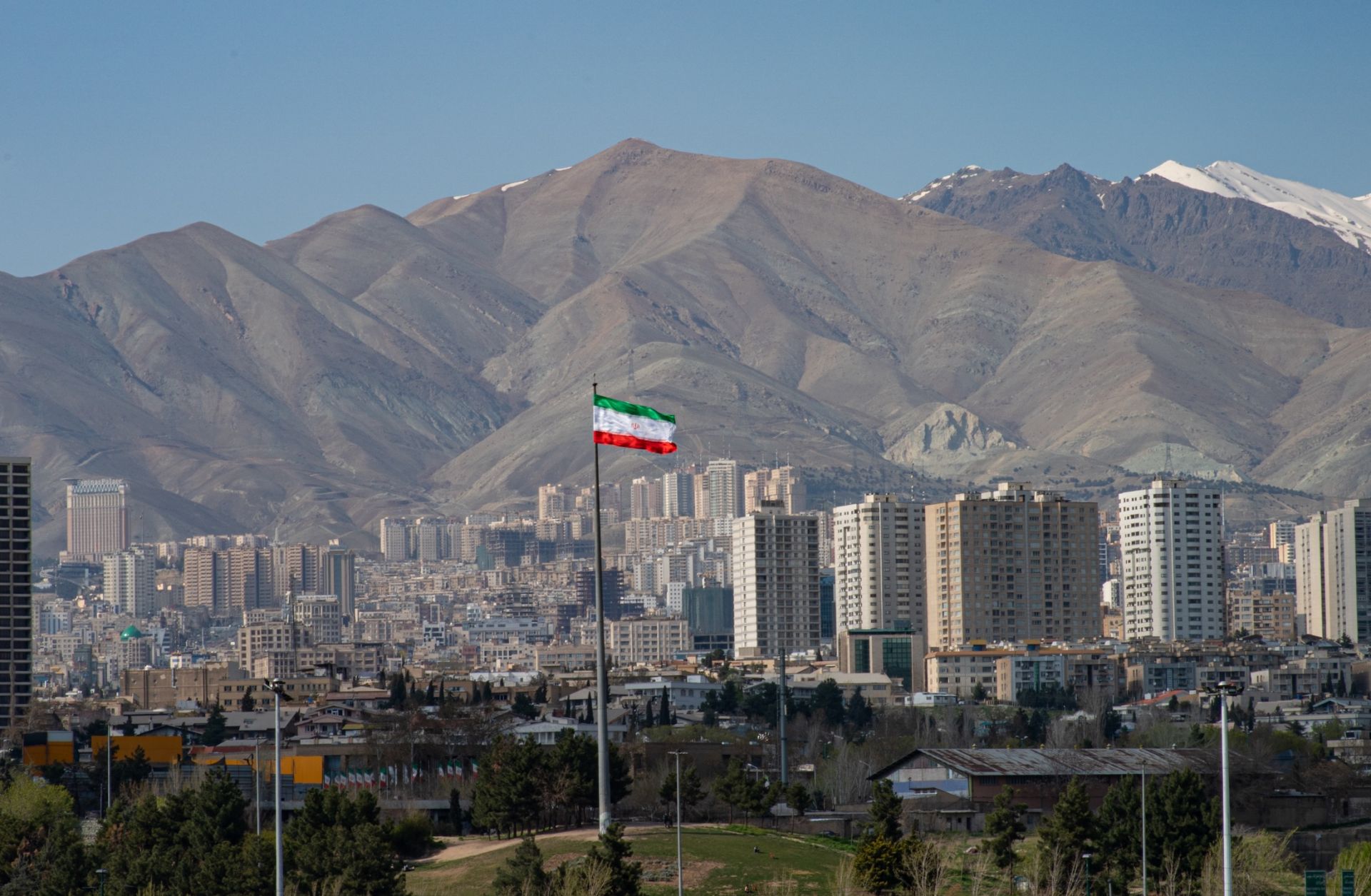 The Iranian capital of Tehran.