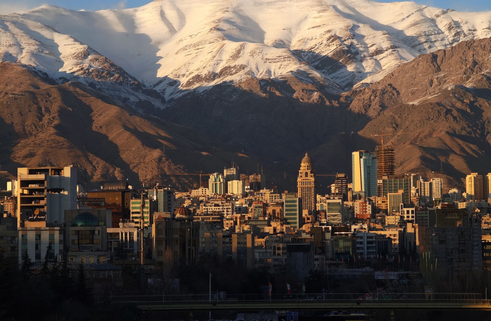 The Tehran skyline on Dec. 30, 2025.