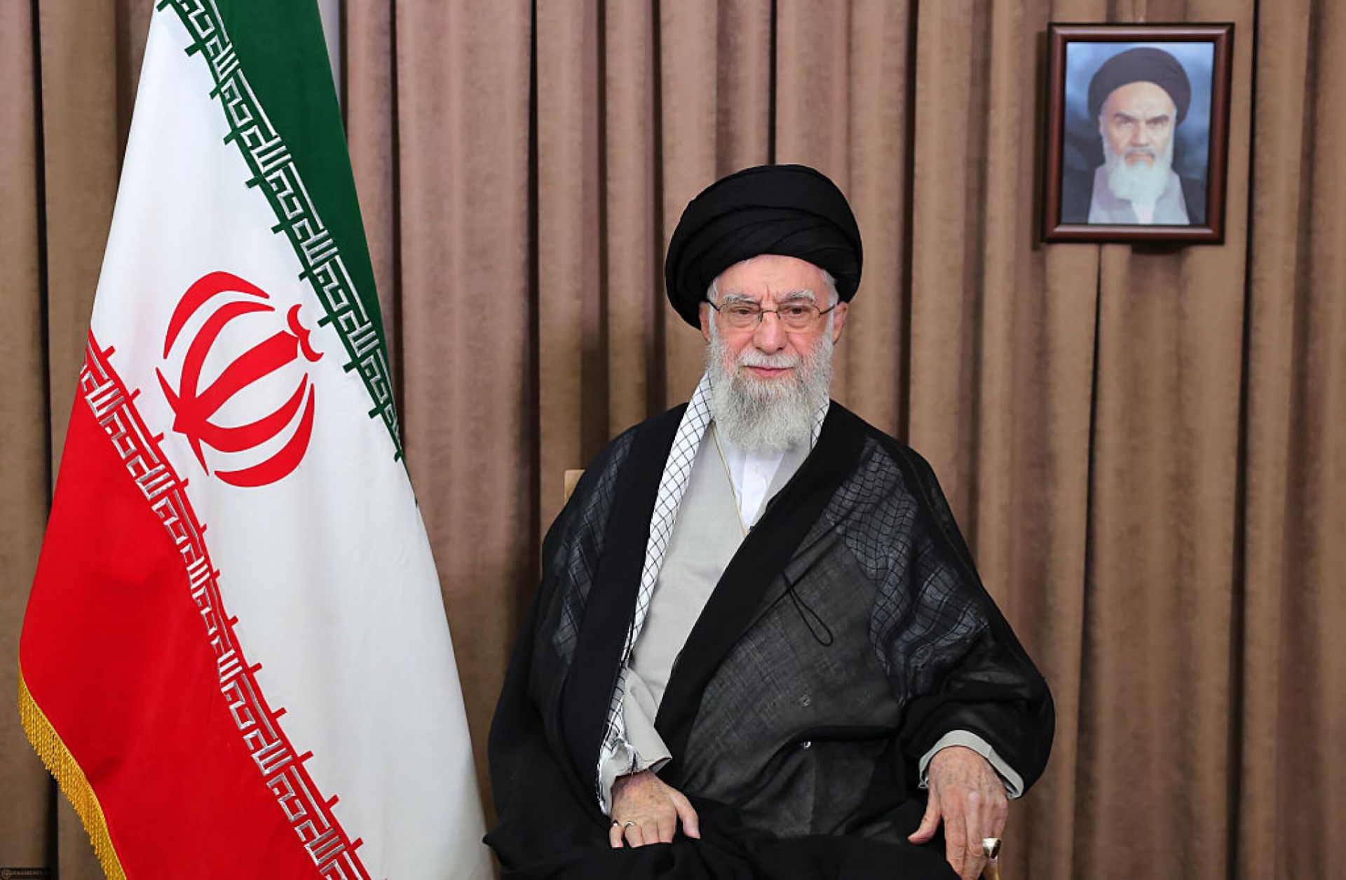 Iranian Supreme Leader Ali Khamenei addresses the nation in a state television broadcast on June 18, 2025, in Tehran, Iran. 