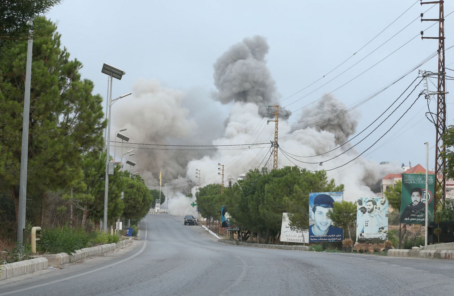 Smoke rises from the site of an Israeli airstrike that targeted the southern Lebanese village of Tayr Debba on Nov. 6, 2025. Smoke rises from the site of an Israeli airstrike that targeted the southern Lebanese village of Tayr Debba on Nov. 6, 2025.