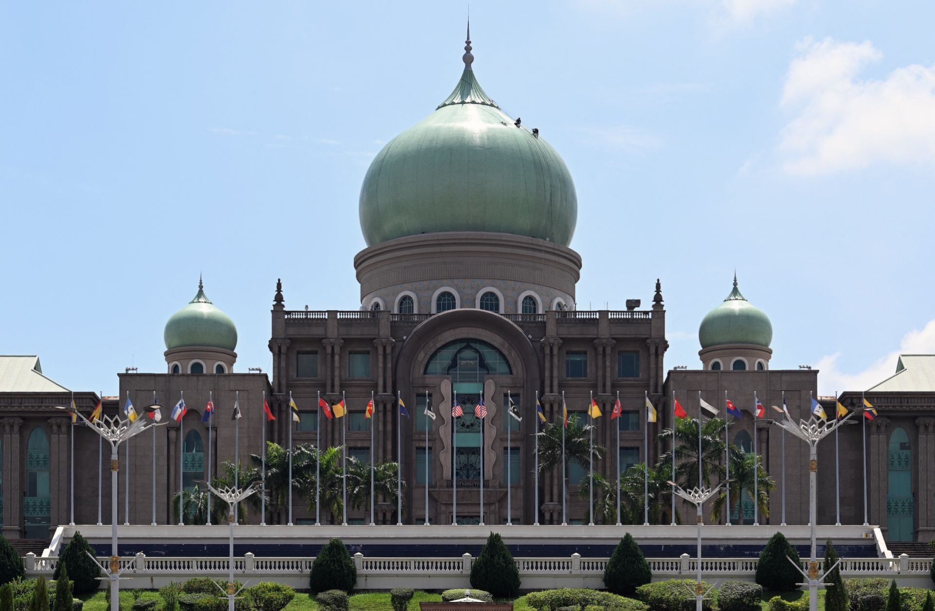 The main dome of the Malaysian prime minister's office in Putrajaya is seen on June 4, 2024. 