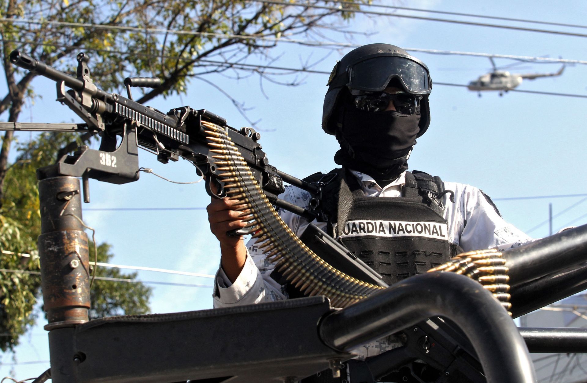 A member of the National Guard on Dec. 2, 2021, in Guadalajara, Mexico.
