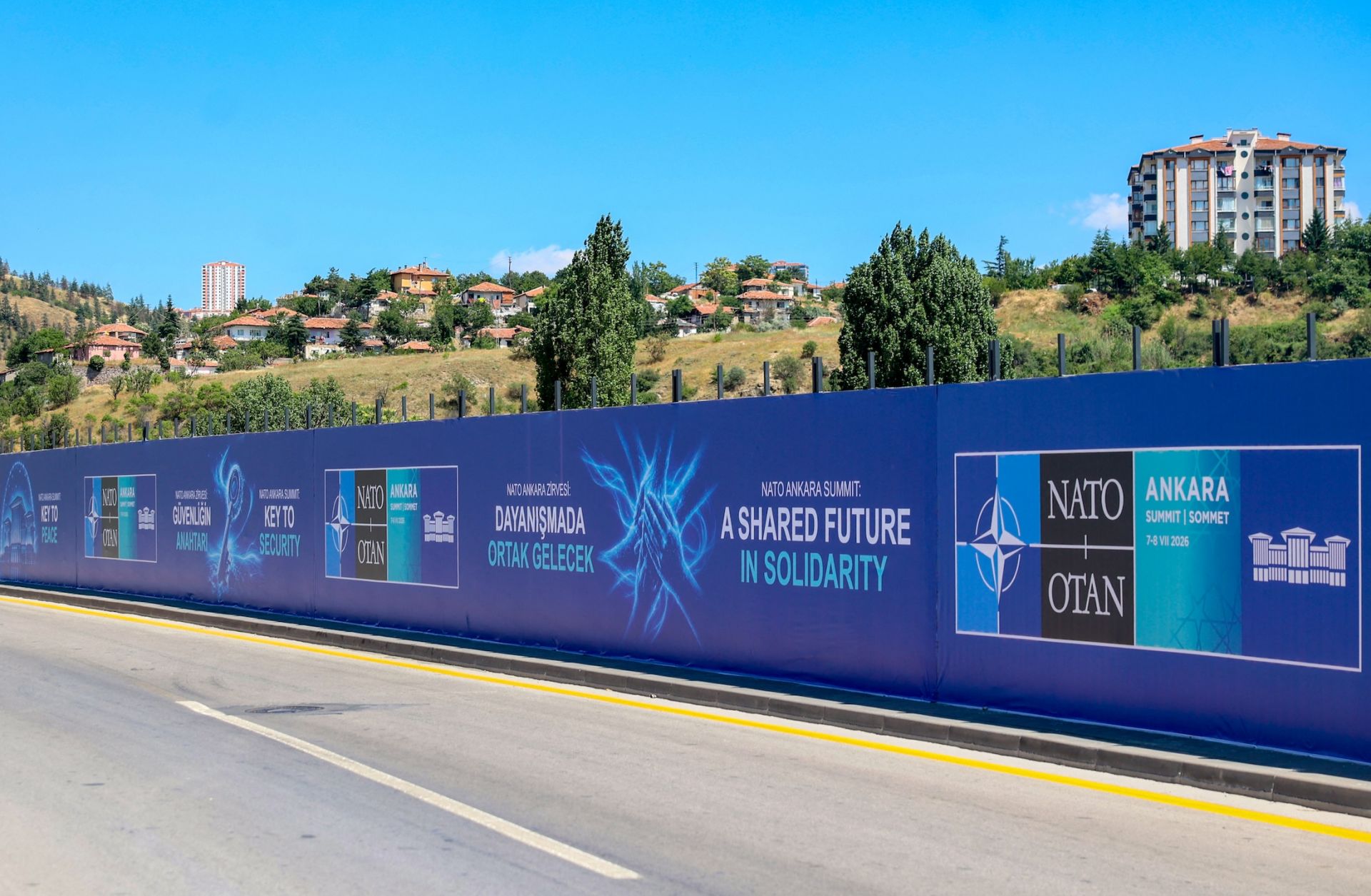 Billboards are seen ahead of the upcoming NATO Summit in Ankara, Turkey, on June 26, 2026. Billboards are seen ahead of the upcoming NATO Summit in Ankara, Turkey, on June 26, 2026.