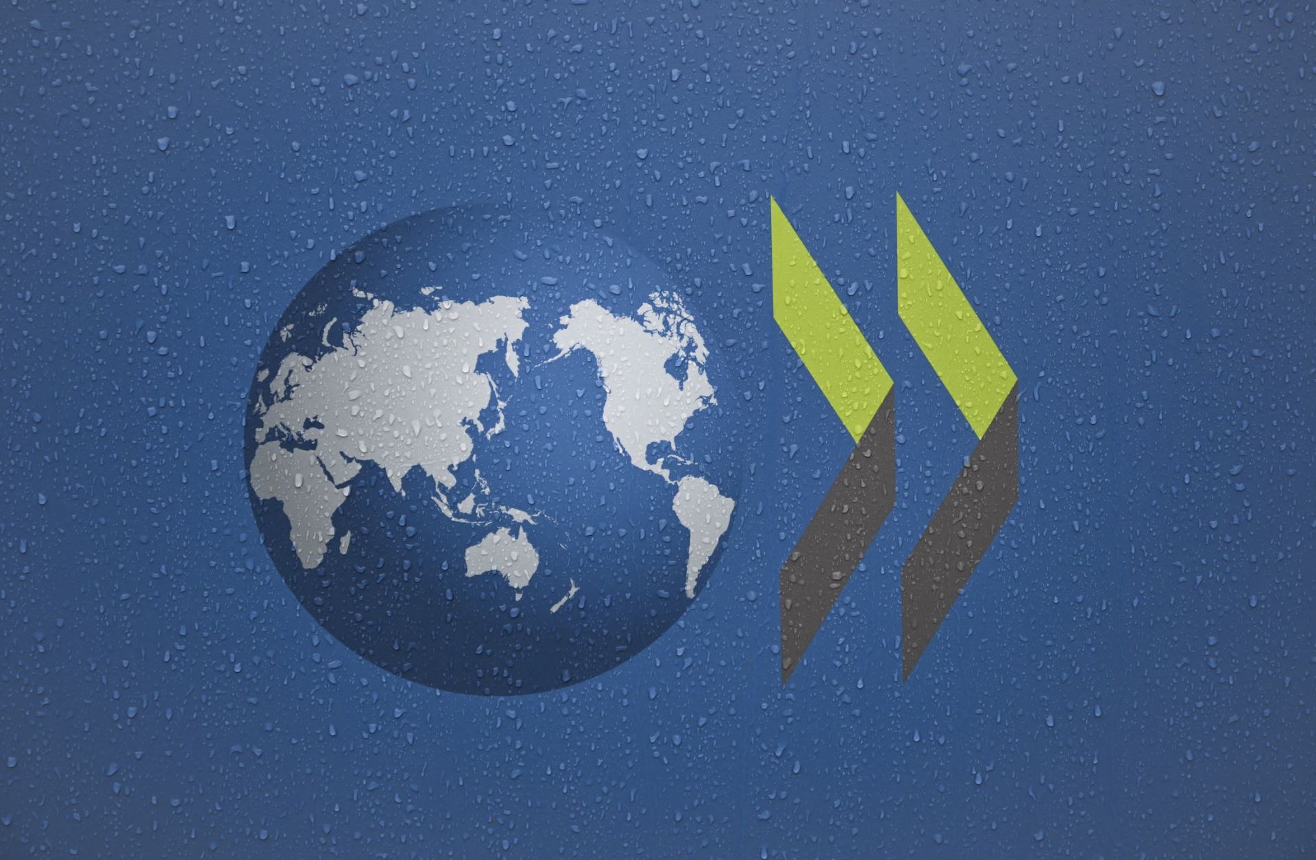 The OECD logo is seen at the organization's headquarters in Paris, France, on Dec. 5, 2024.