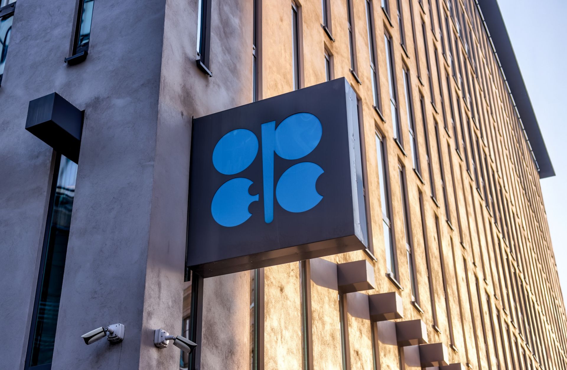 Entrance signage is seen at OPEC's headquarters in Vienna, Austria, on July 23, 2024. Entrance signage is seen at OPEC's headquarters in Vienna, Austria, on July 23, 2024.