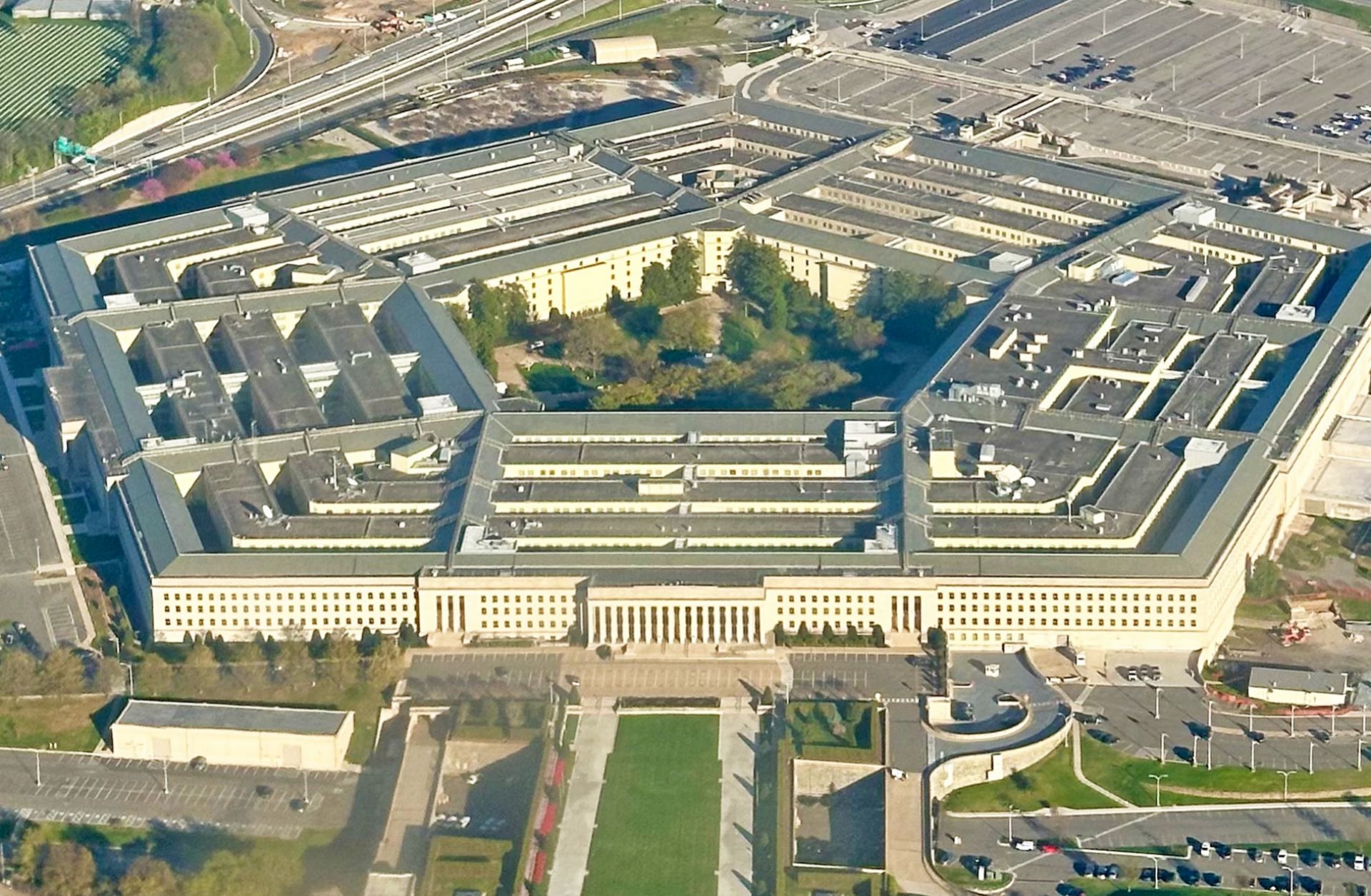 The Pentagon viewed from above.