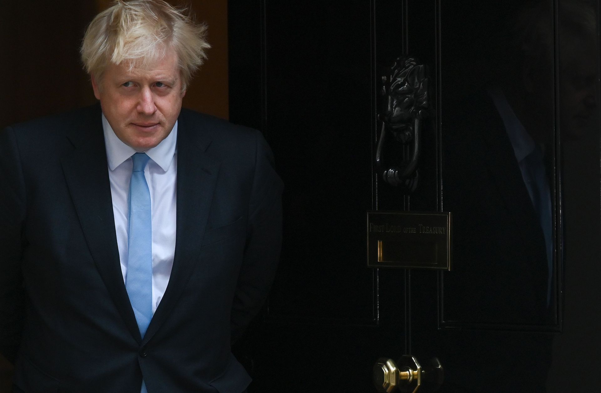 British Prime Minister Boris Johnson outside 10 Downing Street in London on Sept. 5, 2019.