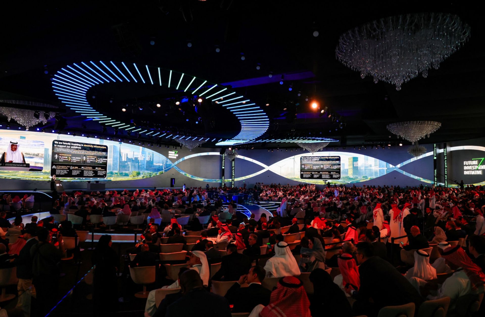Participants attend the annual Future Investment Initiative (FII) conference in Riyadh, Saudi Arabia, on Oct. 29, 2024. Participants attend the annual Future Investment Initiative (FII) conference in Riyadh, Saudi Arabia, on Oct. 29, 2024.