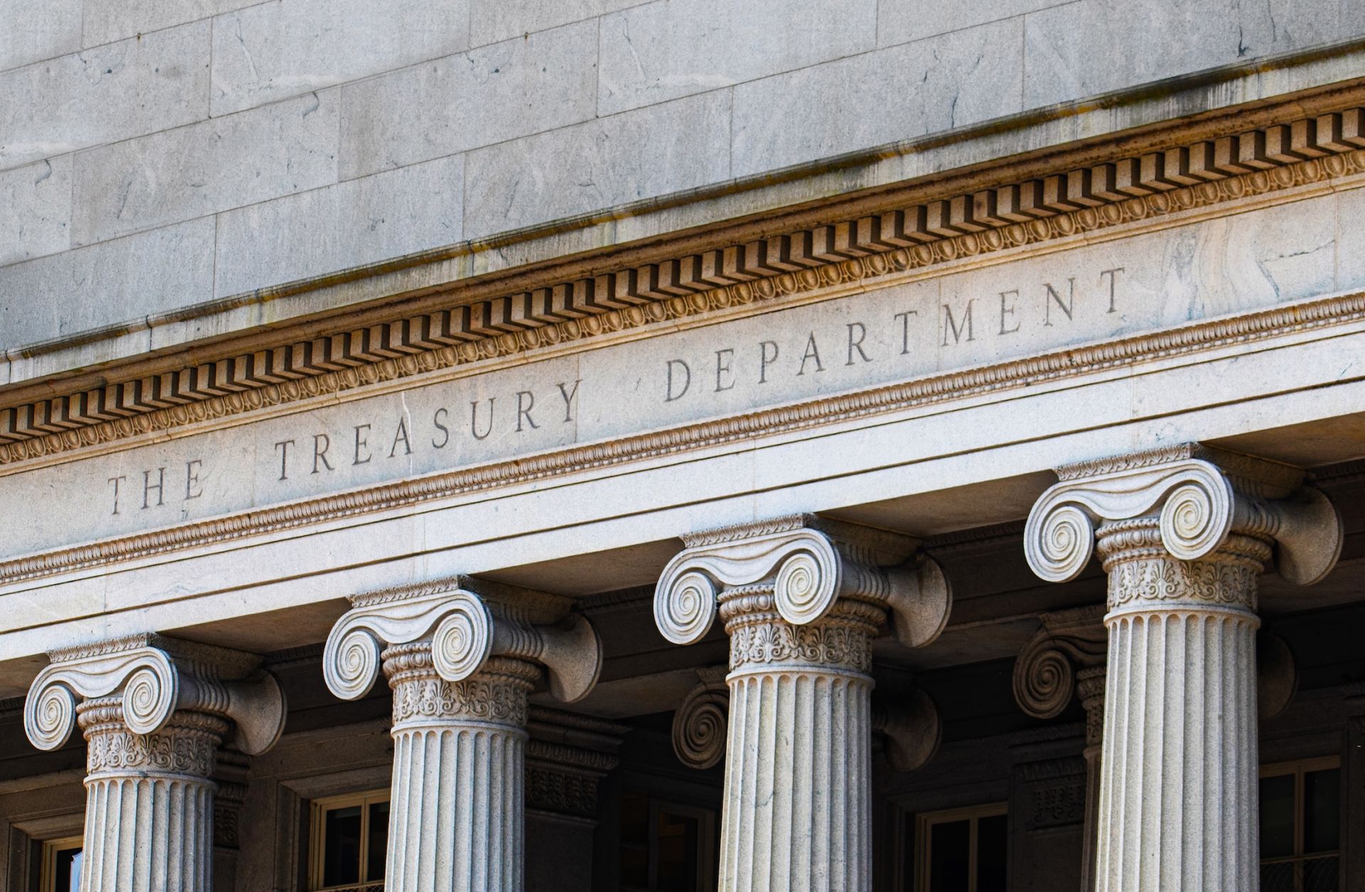 The U.S. Treasury Department building in Washington, D.C.