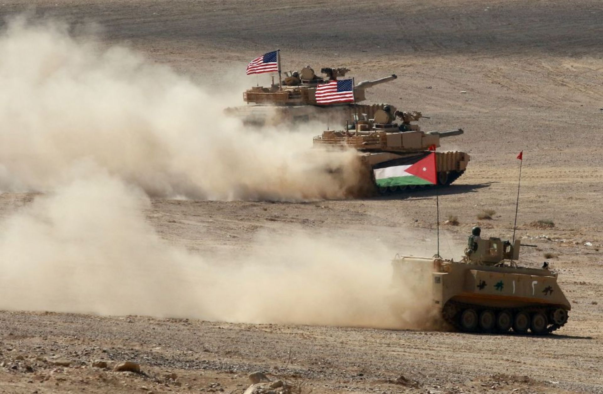 U.S. and Jordanian forces participate in the "Eager Lion" multinational military exercise on Sept. 14, 2022, in the Al-Zarqa governorate of Jordan.