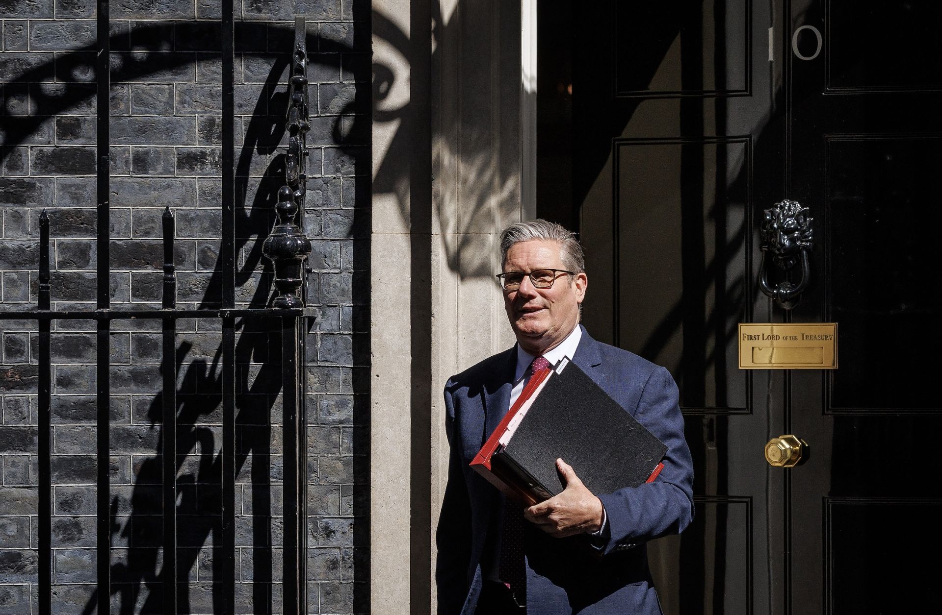 Prime Minister Sir Keir Starmer departs 10 Downing Street on April 29 in London.