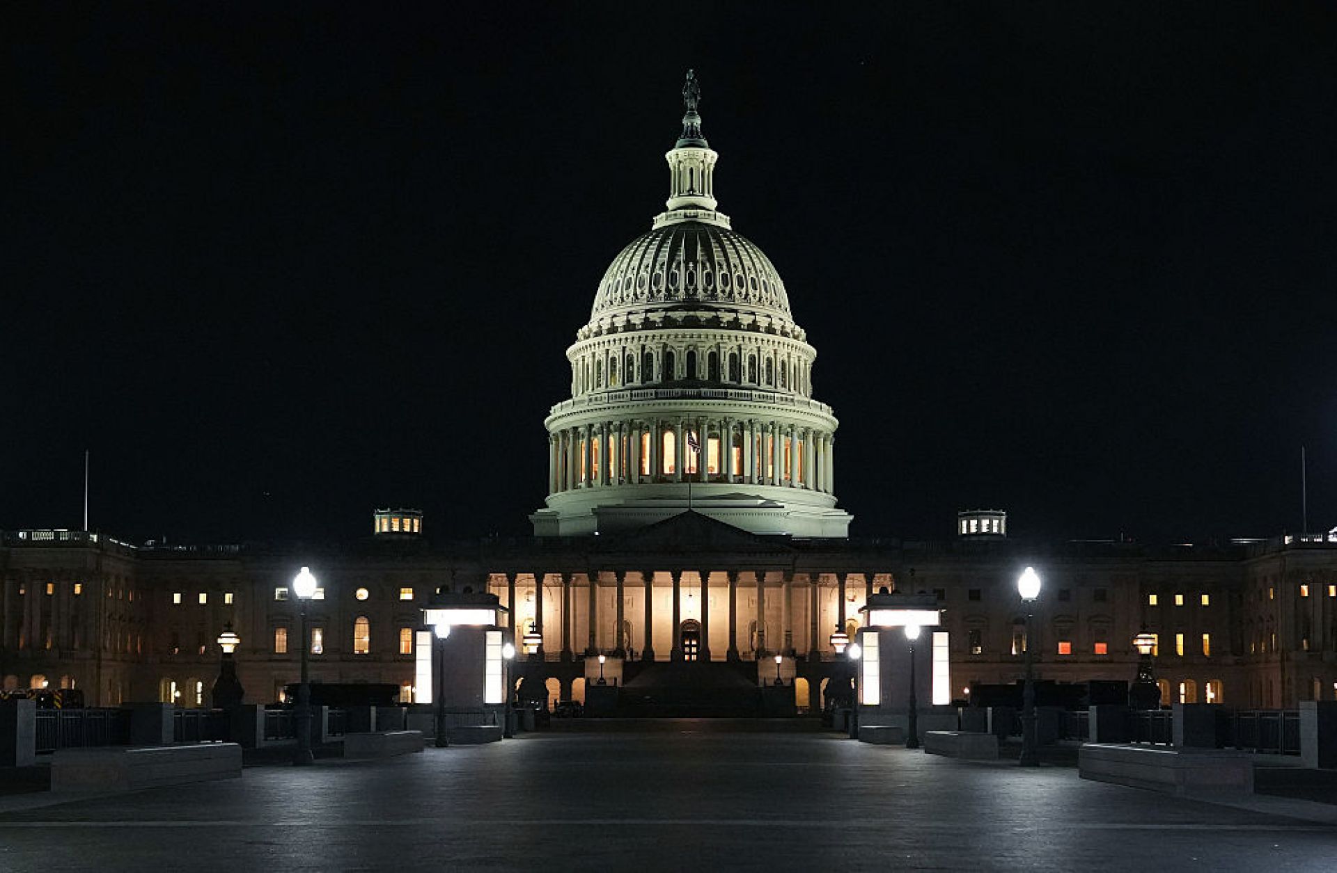The U.S. Capitol building is seen on the evening of May 20, 2025, in Washington, D.C. 