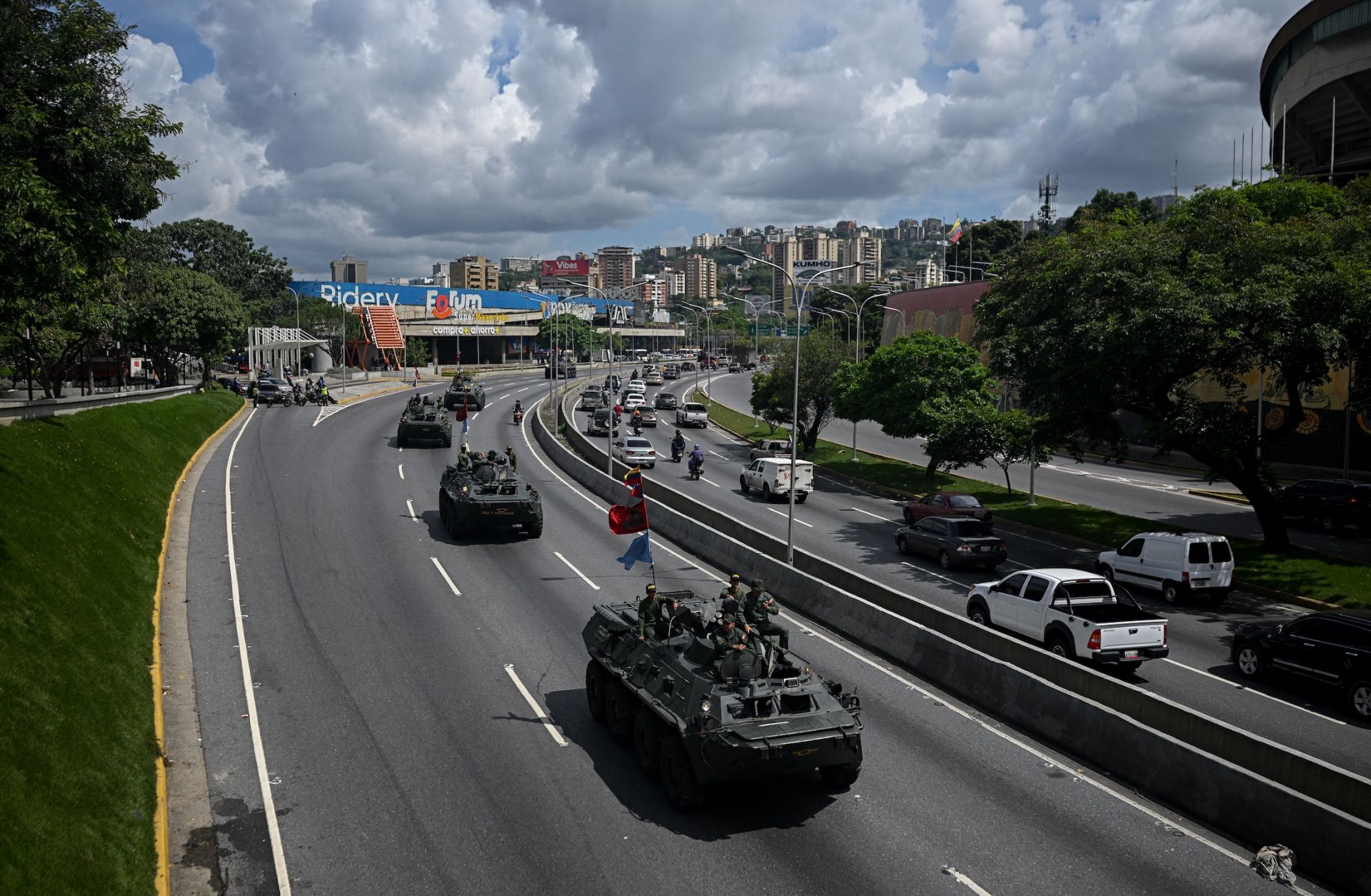 Tanks on Sept. 23 in Caracas, Venezuela.