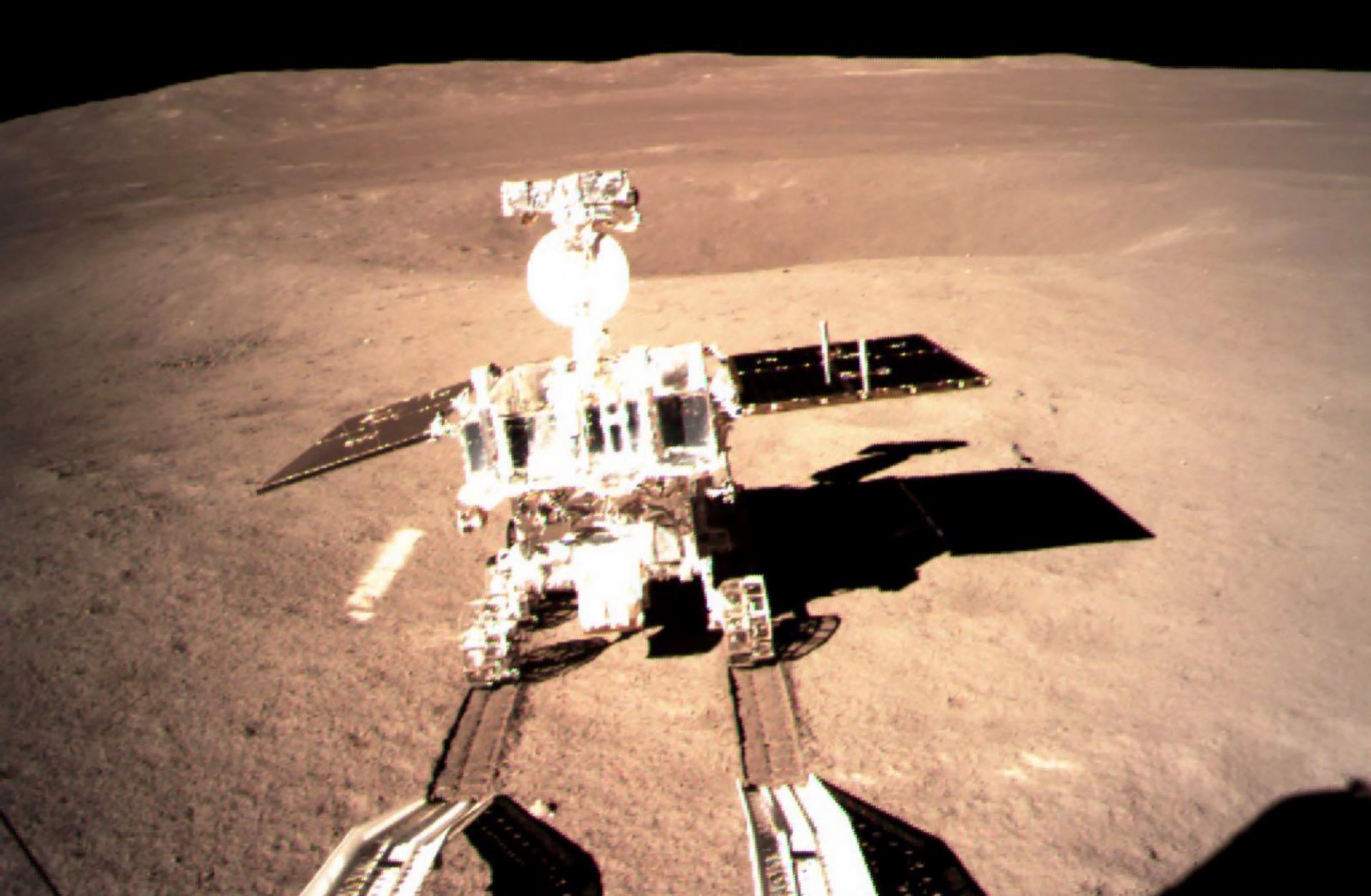 A Chinese lunar rover begins exploring the far side of the moon on Jan. 3, 2019.