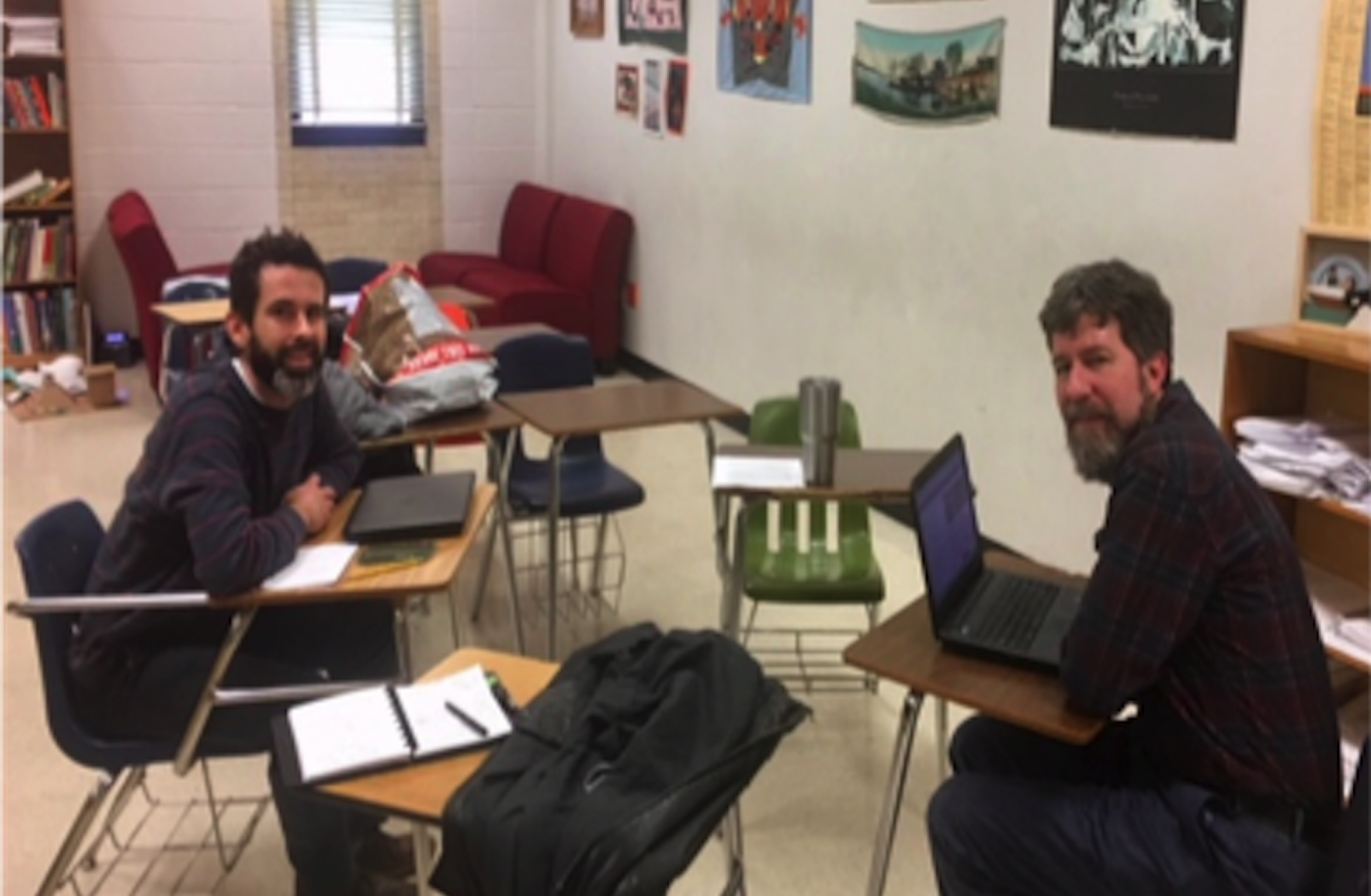 Austin's LASA high school teachers, Neil Lowenstein and Cody Moody (pictured left), generously share the details of their student project.