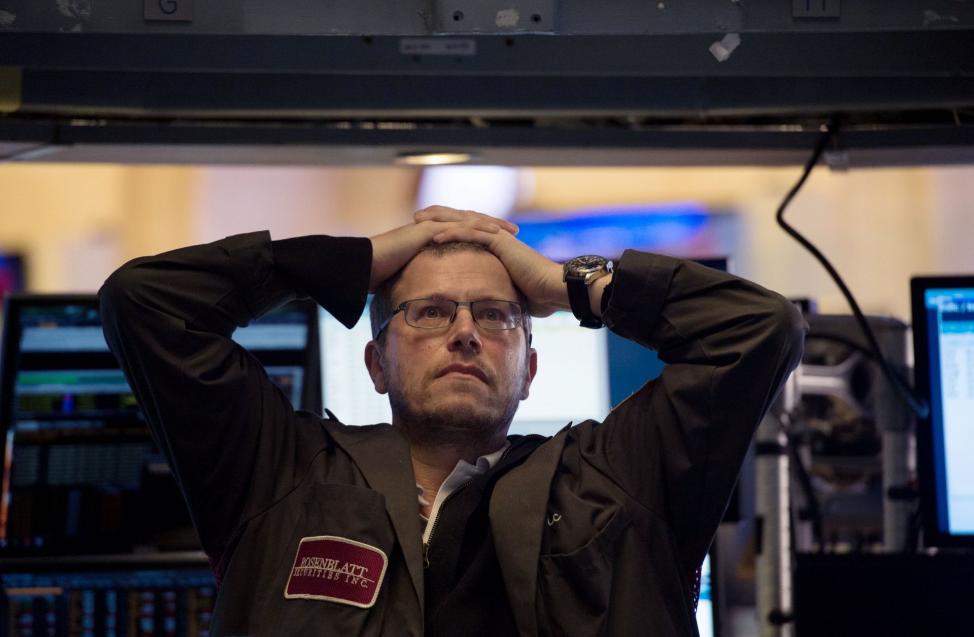 A trader on the floor of the New York Stock Exchange on Feb. 5, 2018.