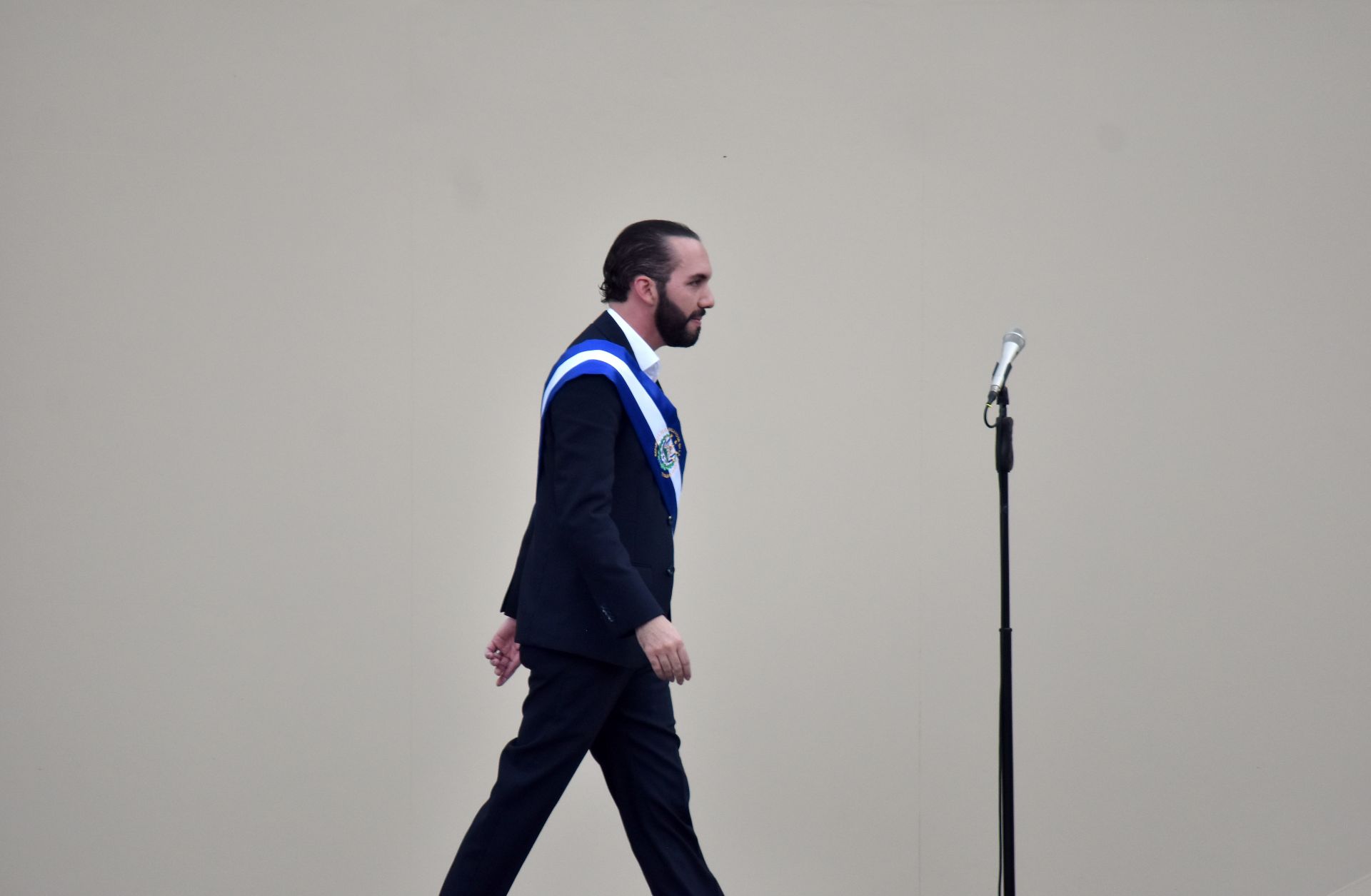 Salvadoran President Nayib Bukele is seen during his inauguration ceremony in San Salvador, El Salvador, on June 1, 2019.