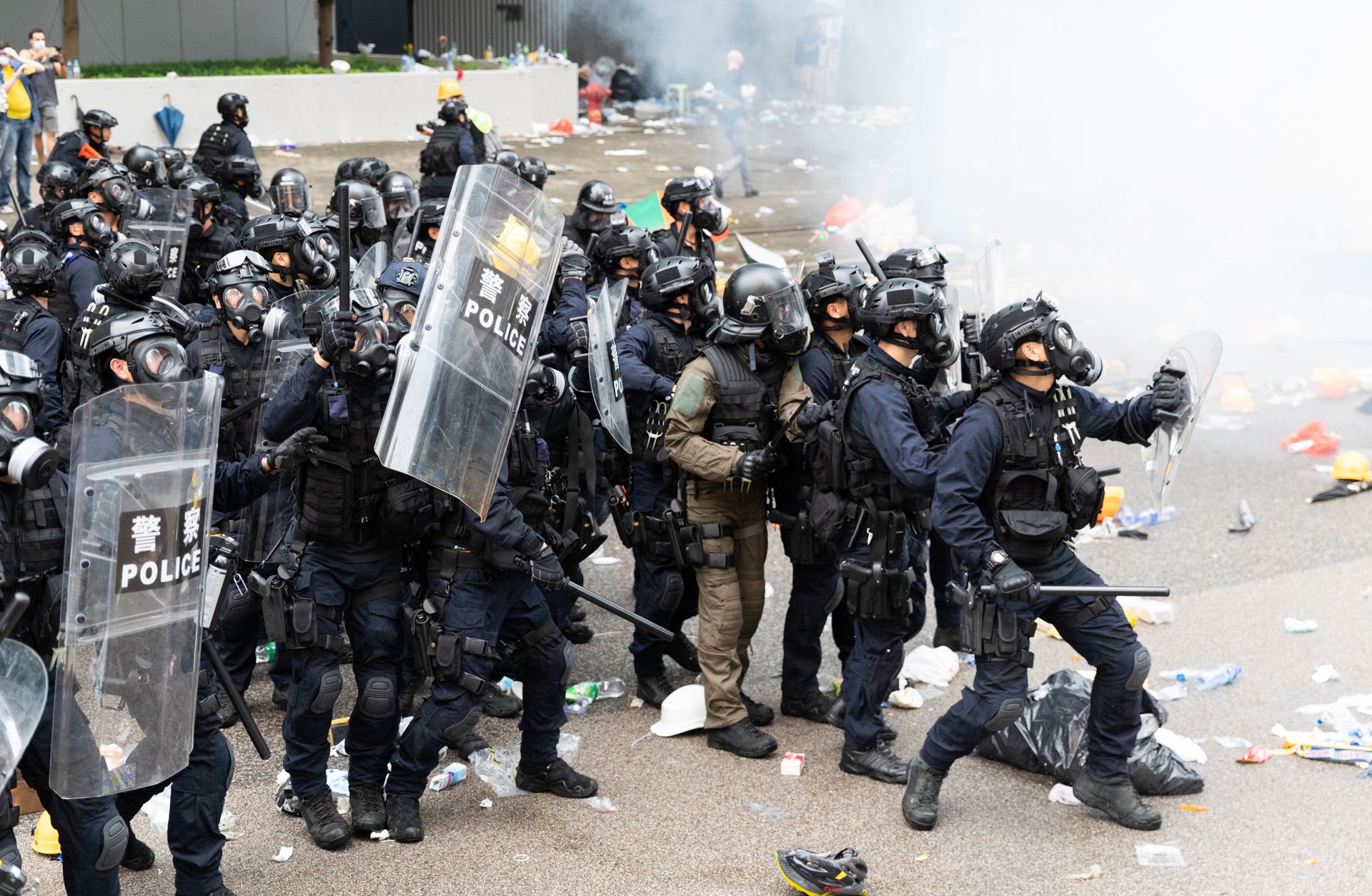 An anti-extradition bill protest in Hong Kong on June 12, 2019. Demonstrations and an erosion of Hong Kong's autonomy could add further friction to U.S.-China relations, though Washington will avoid letting one issue determine China policy, particularly on trade. An anti-extradition bill protest in Hong Kong on June 12, 2019.
