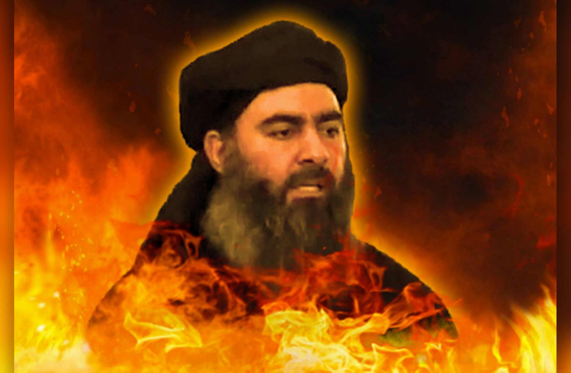 An image from an al Qaeda-inspired magazine shows Islamic State leader Abu Bakr al-Baghdadi in hell. Three years after the Islamic State defected from al Qaeda in an acrimonious and highly public split, many are still concerned that the two could someday reunite.