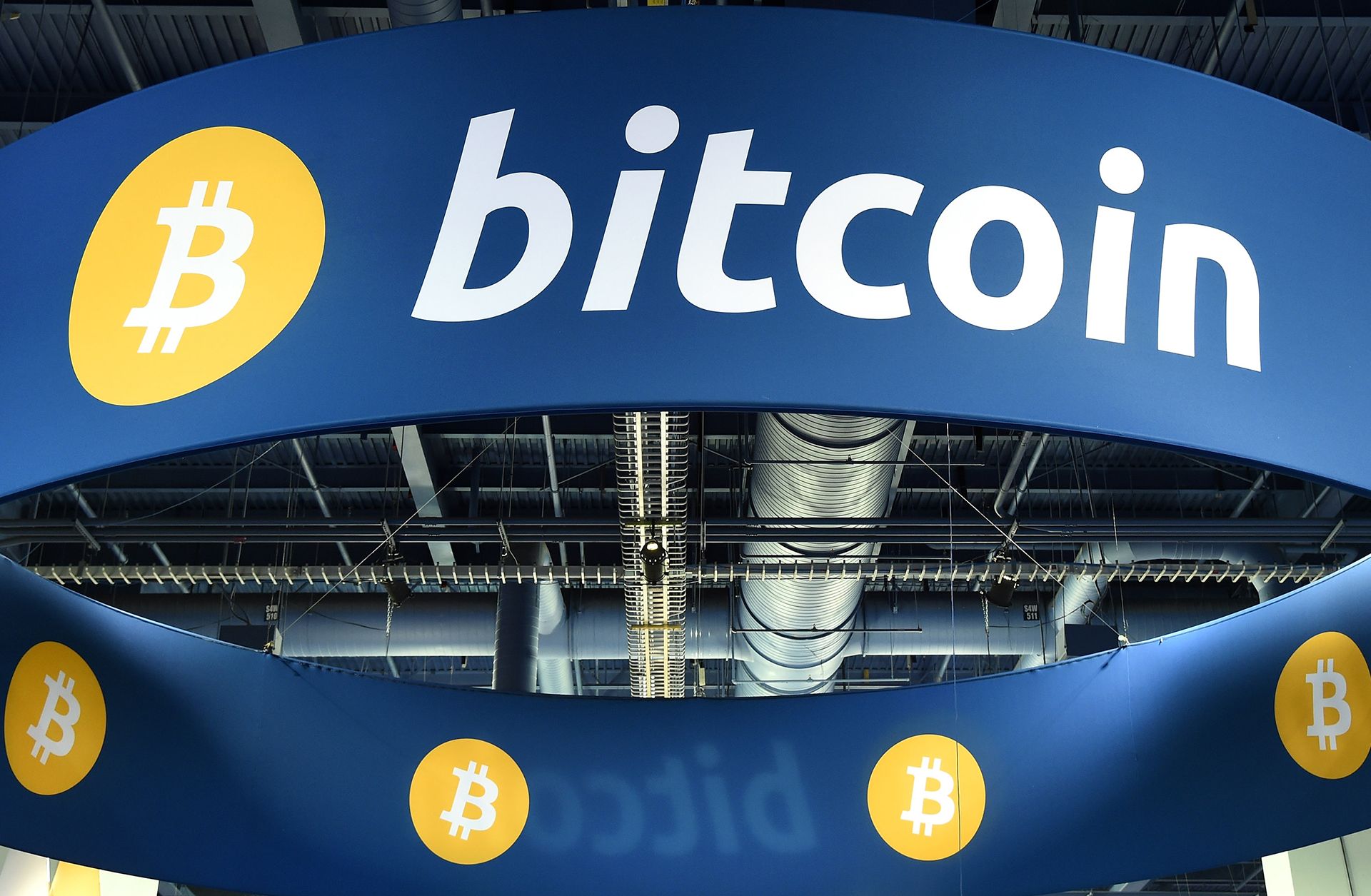 The bitcoin booth at the 2015 International CES at the Las Vegas Convention Center on Jan. 8 in Las Vegas. The bitcoin booth at the 2015 International CES at the Las Vegas Convention Center on Jan. 8 in Las Vegas.