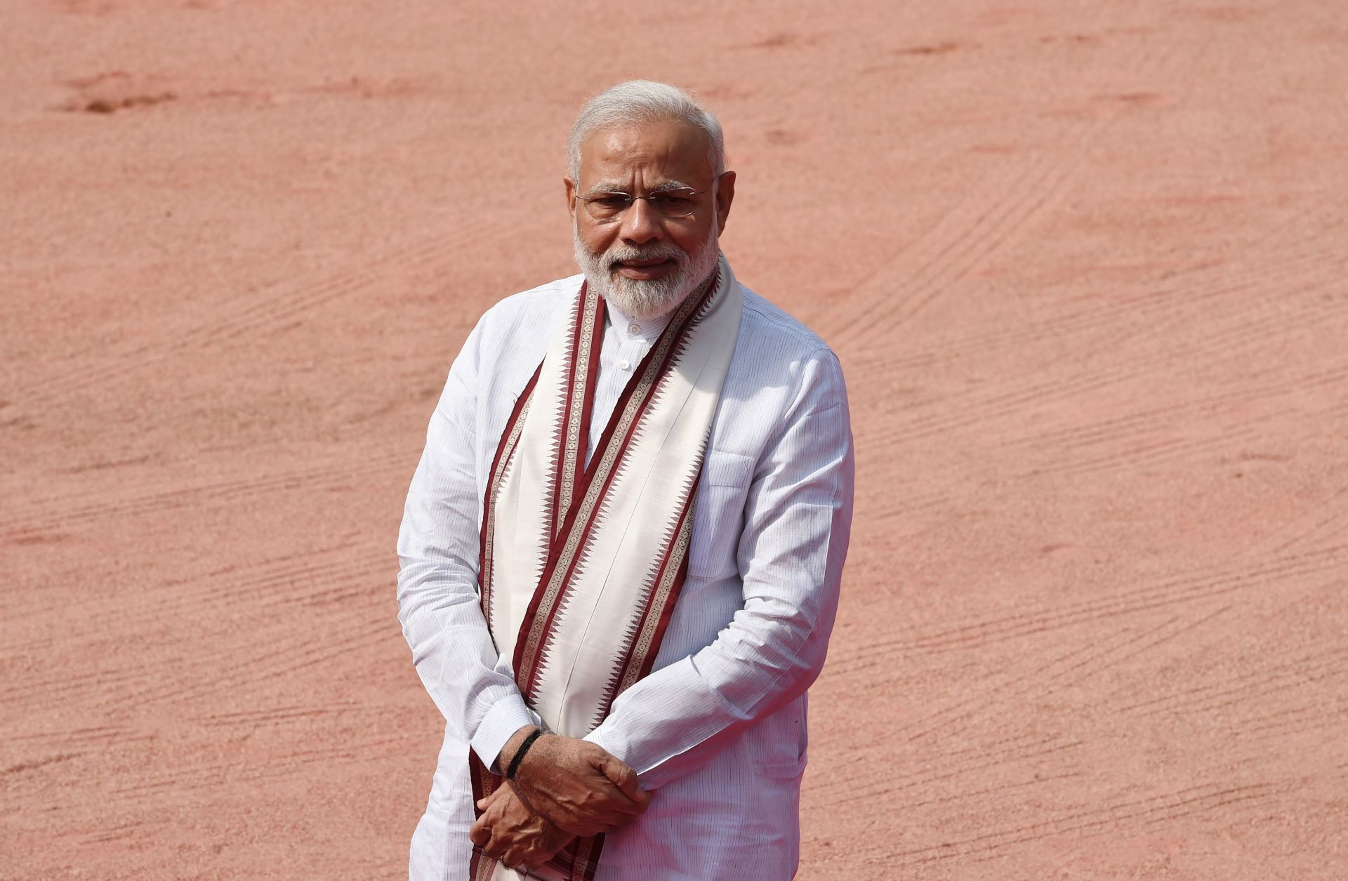 Indian Prime Minister Narendra Modi, looking quite content with himself