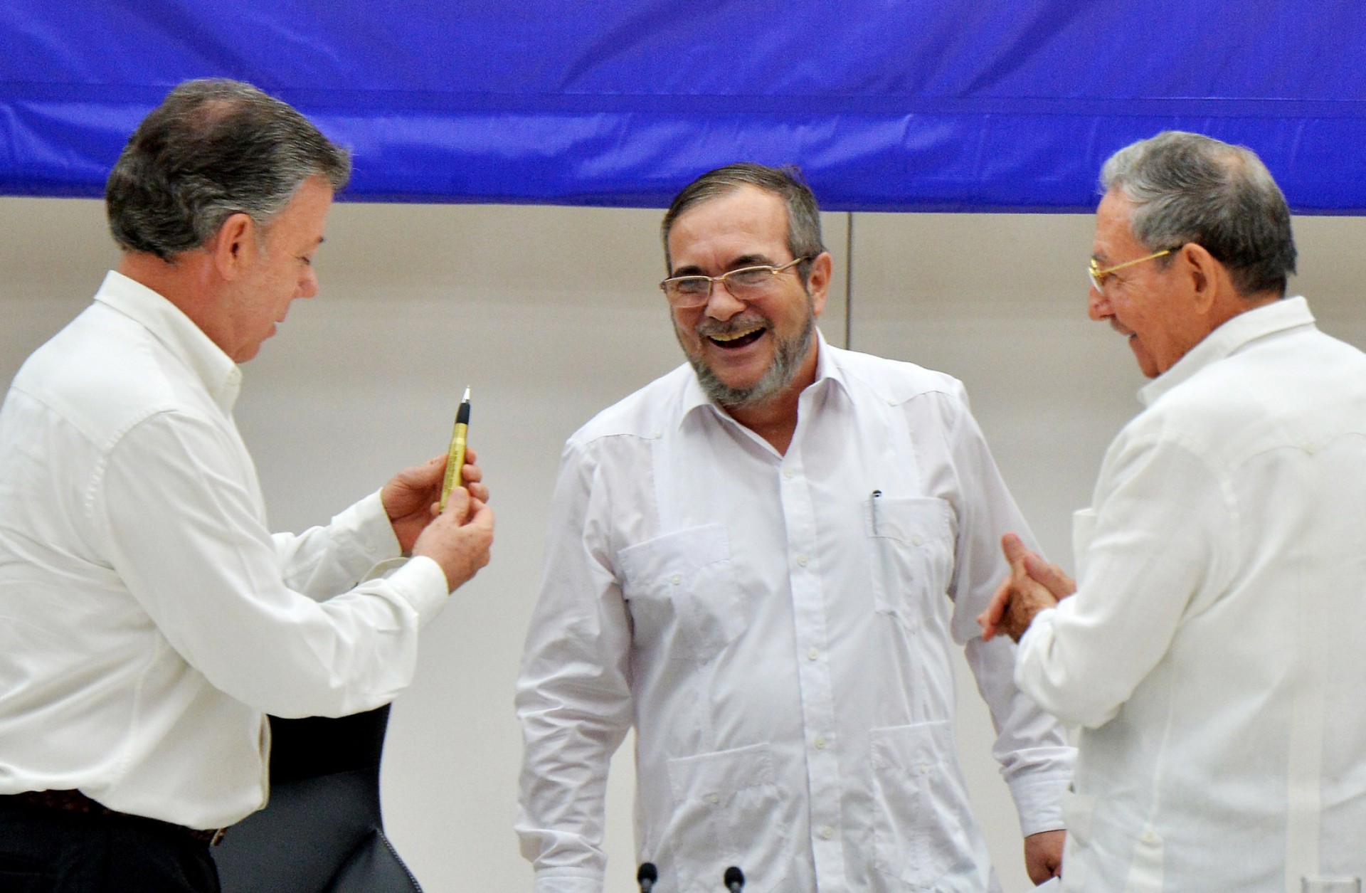 Colombia's president signed a peace deal with the head of the FARC militant group in Cuba on Aug. 23. The Colombian public must now approve the deal.