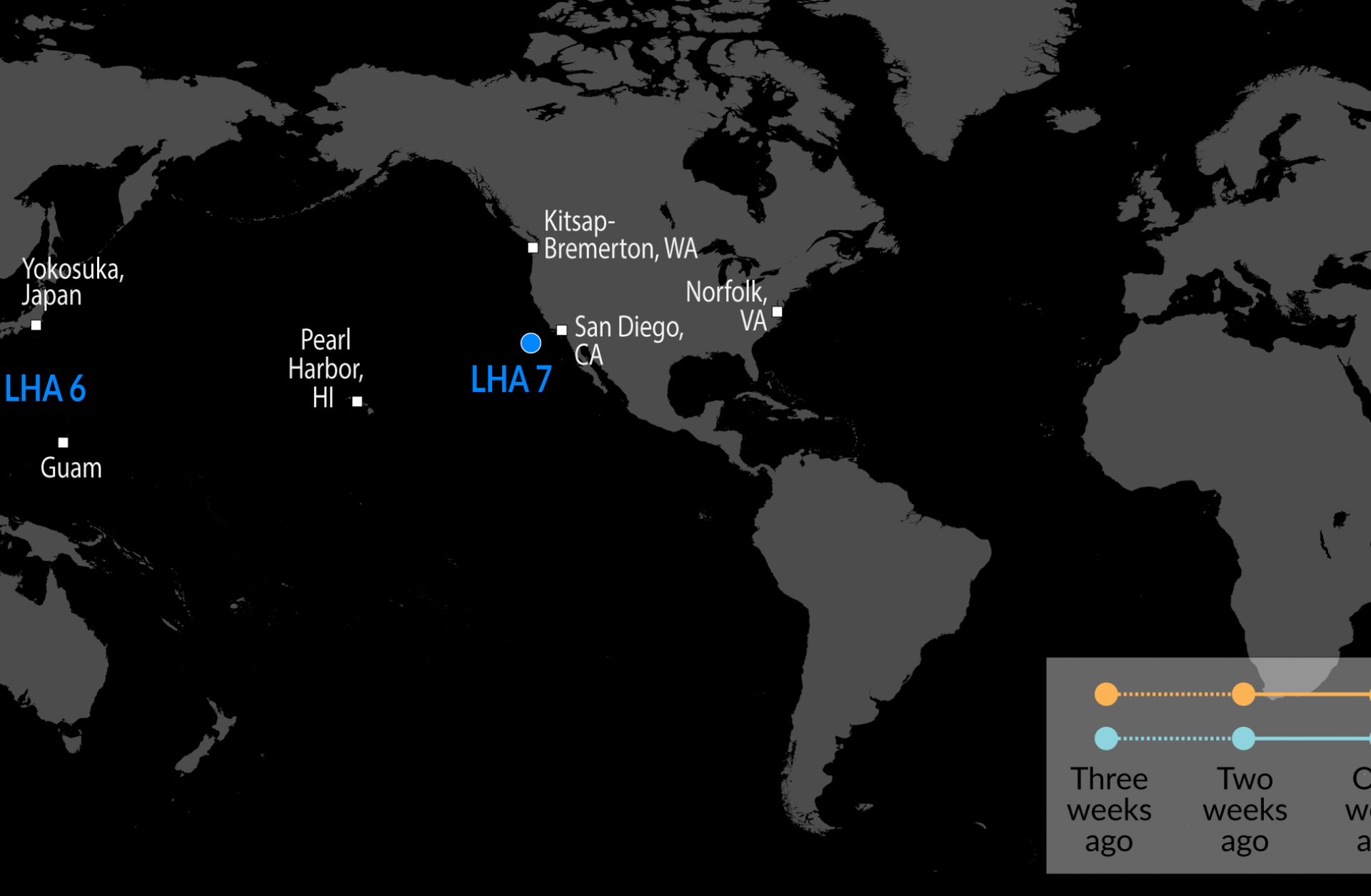A Map of U.S. Naval Assets 