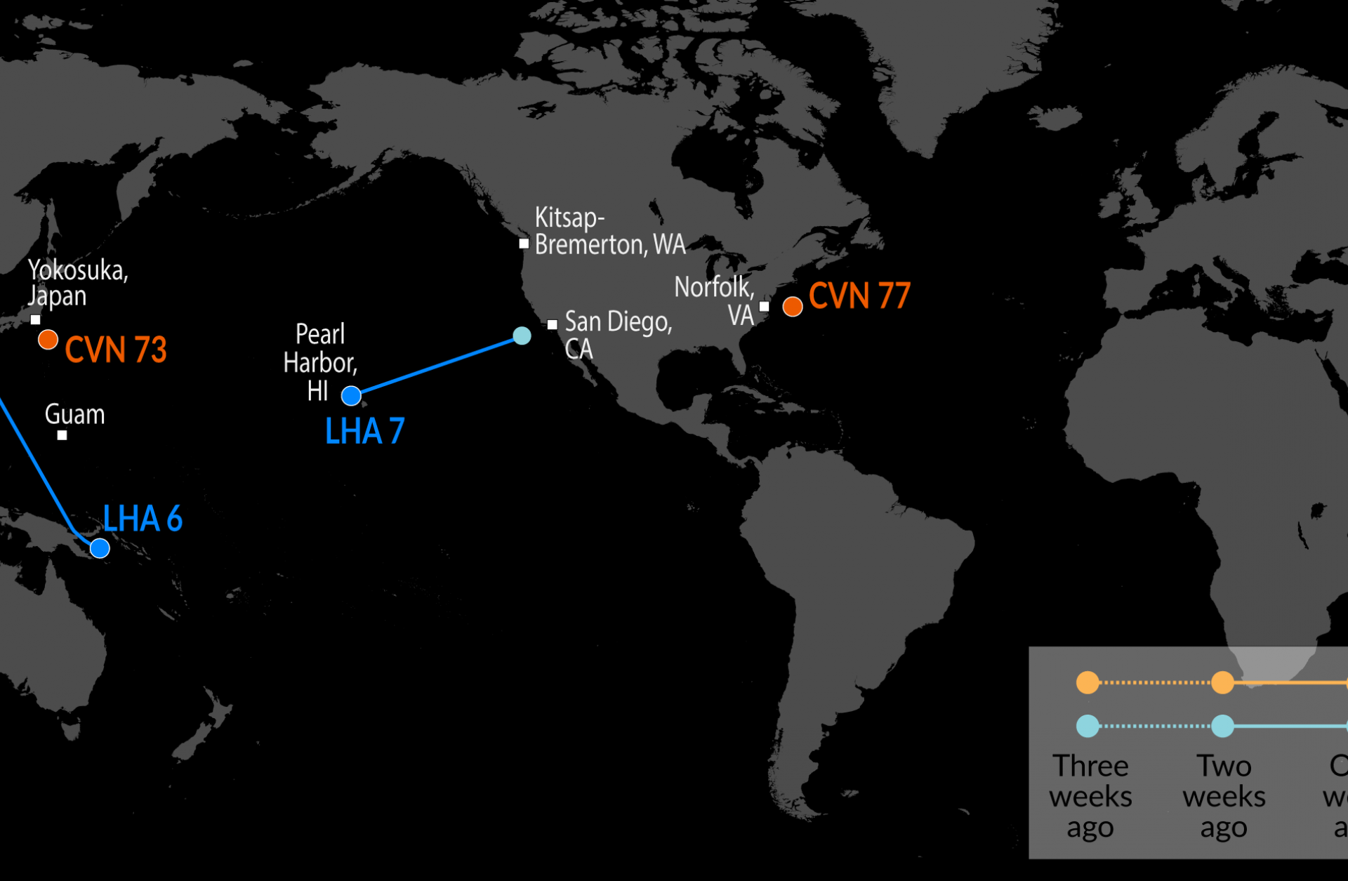 A Map of U.S. Naval Assets 