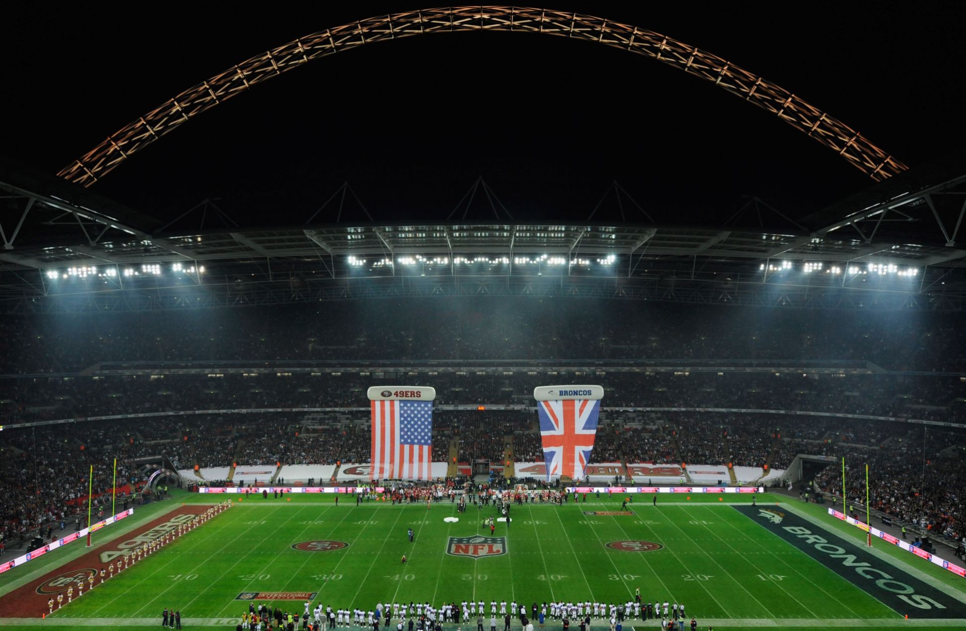 The Denver Broncos and San Francisco 49ers squared off for a game in London on Oct.31, 2010, as part of the NFL International Series, launched in 2007.
