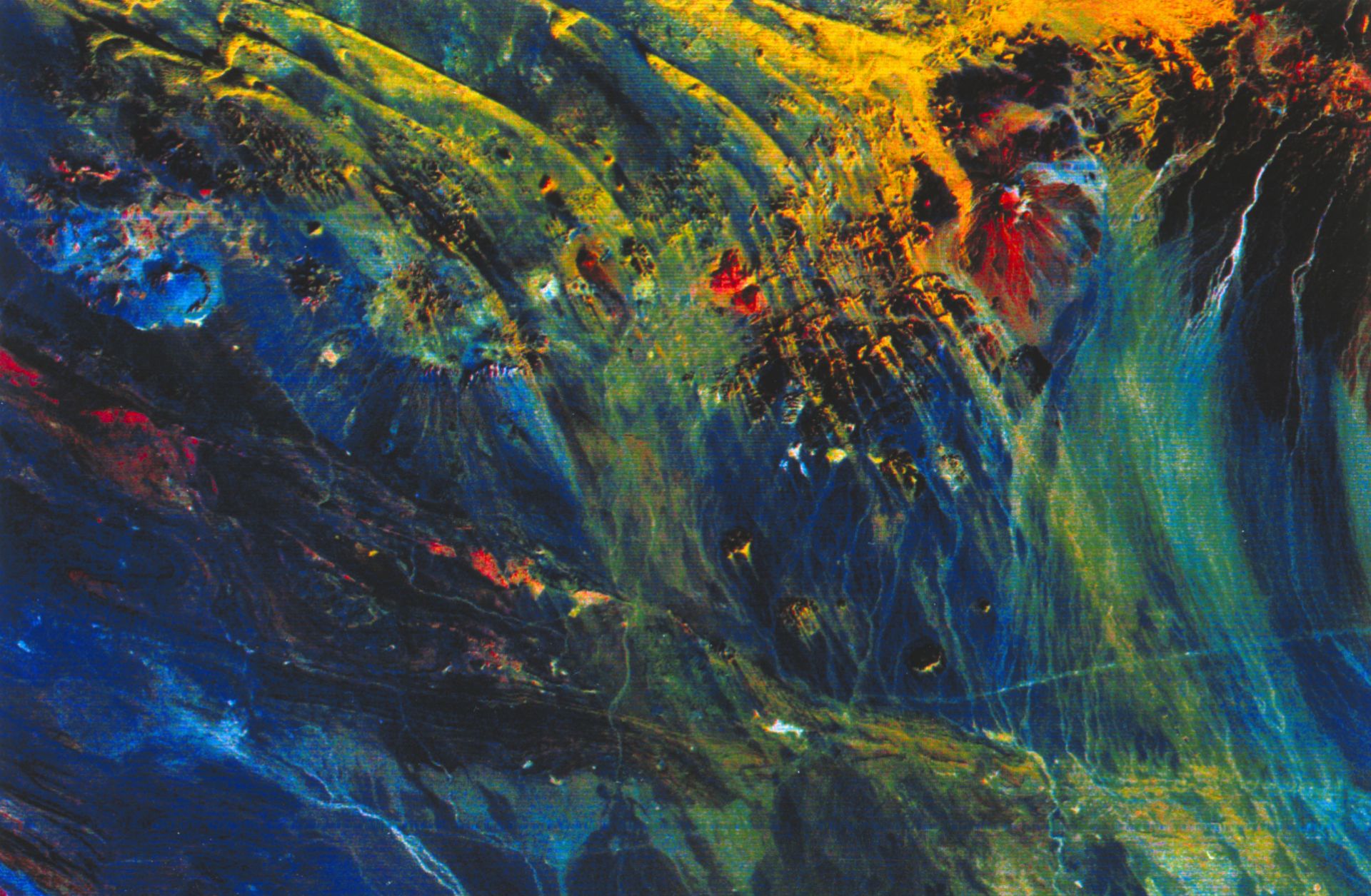 Pakistan will have to make reforms if it is to capitalize on its mineral riches. This Landsat photograph from 1972 shows the Pakistani-Iranian border.