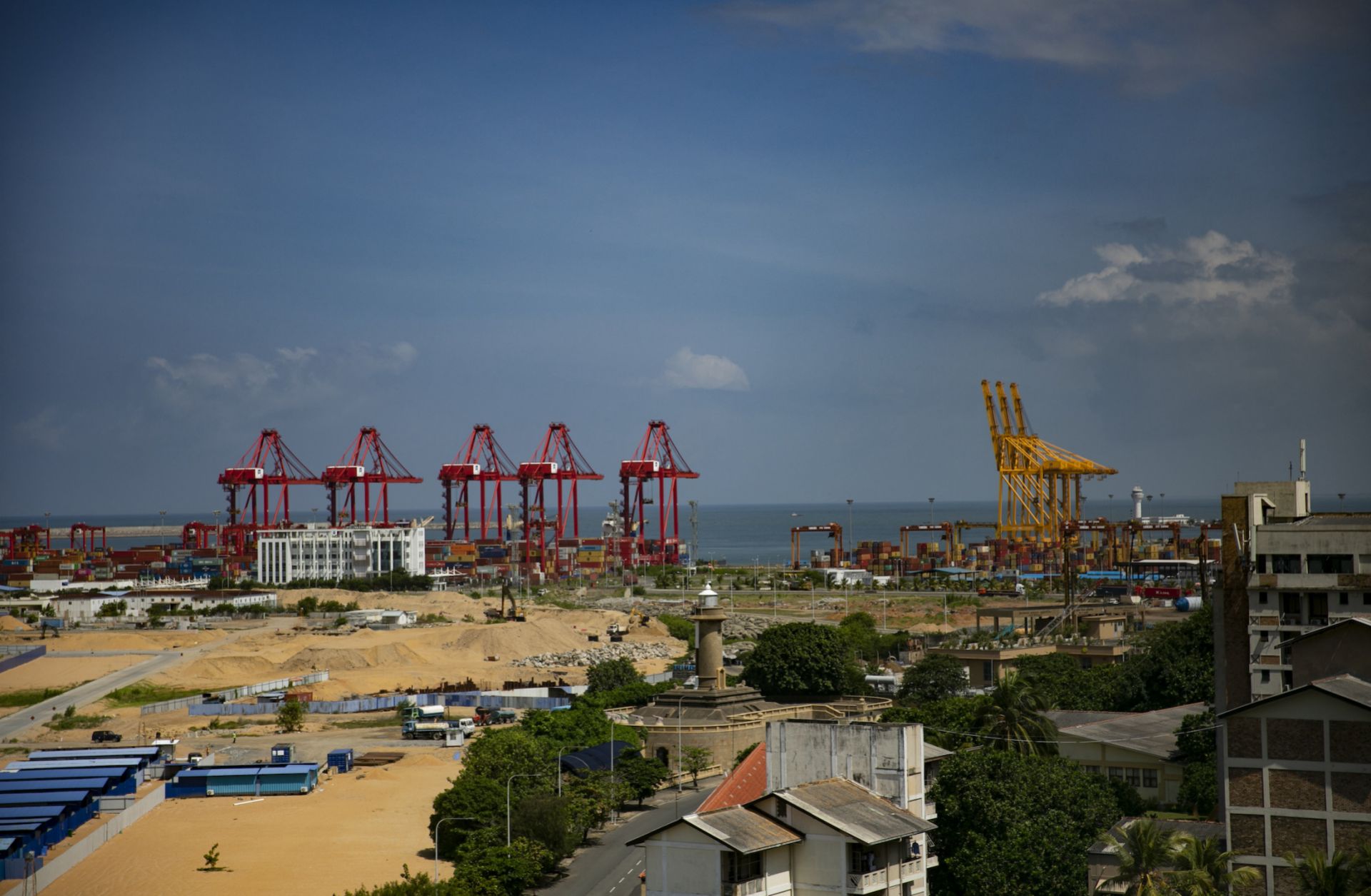 The Port of Colombo is seen on Oct. 19, 2021, in Colombo, Sri Lanka. 