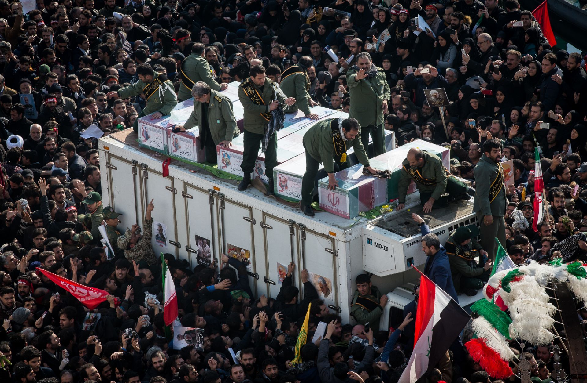 The funeral procession for IRGC-Quds Force head Qassem Soleimani on Jan. 6, 2020, in Tehran, Iran, after his Jan. 3 death in a U.S. airstrike. While Iran's terrorism card is a cause for concern, it is no reason to panic. The funeral procession for IRGC-Quds Force head Qassem Soleimani on Jan. 6, 2020, in Tehran, Iran, after his Jan. 3 death in a U.S. airstrike.