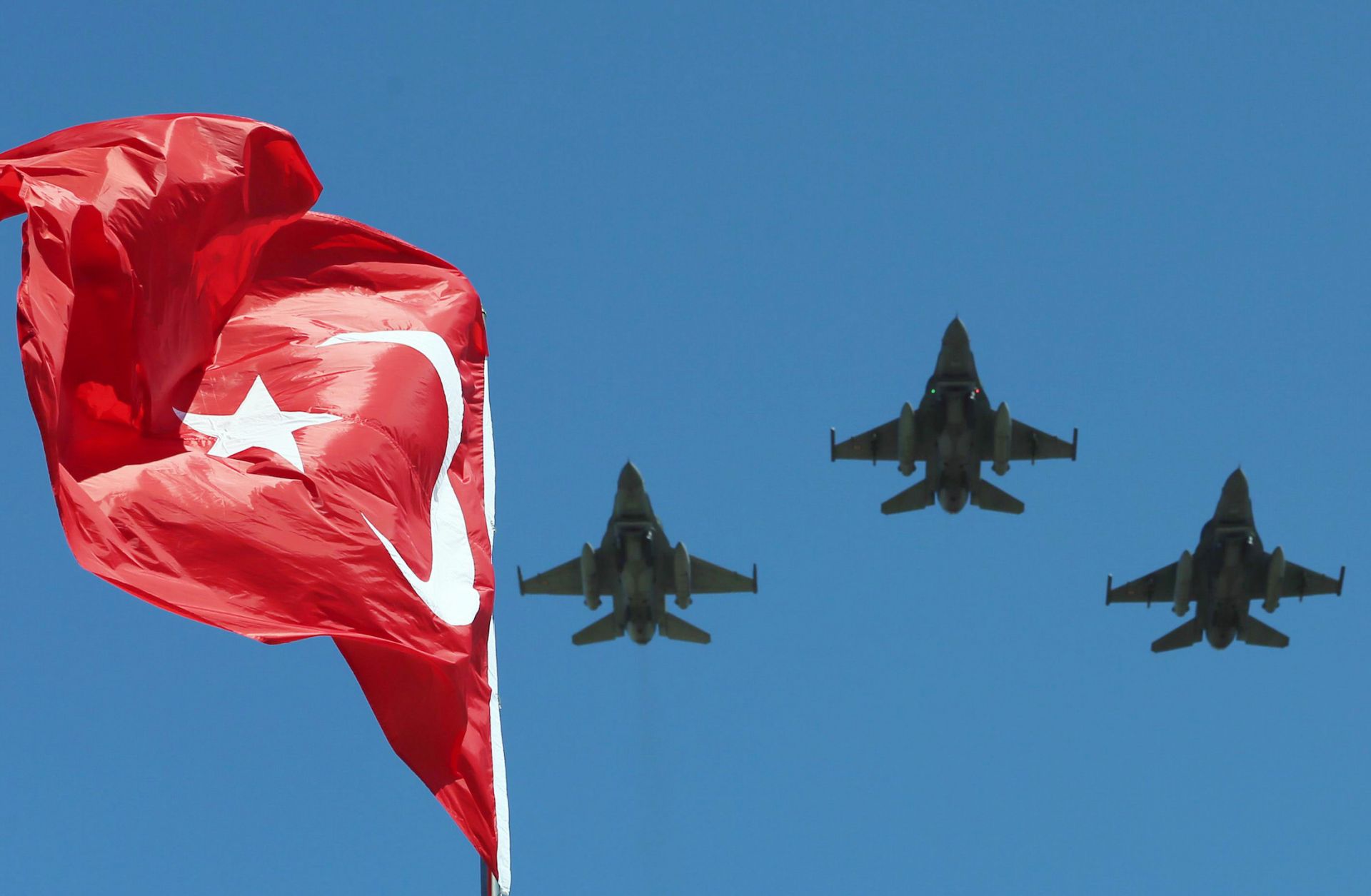 The Turkish Stars, the aerobatic demonstration team of the Turkish Air Force and the national aerobatics team of Turkey, perform Aug. 30, 2015, during the ceremony marking the 93rd anniversary of Victory Day, at Anitkabir, Ataturk's mausoleum, in Ankara. At this point, Turkey’s capabilities will support its aggressive foreign policy. The Turkish Stars, the aerobatic demonstration team of the Turkish Air Force and the national aerobatics team of Turkey, perform Aug. 30, 2015, during the ceremony marking the 93rd anniversary of Victory Day, at Anitkabir, Ataturk's mausoleum, in Ankara.
