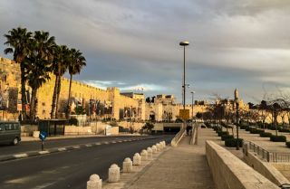Entrance to the Old City of Jerusalem.
