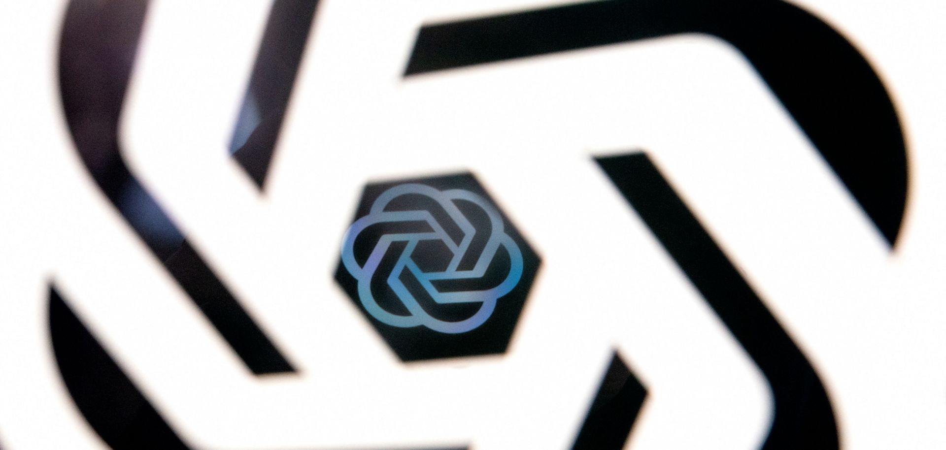This photo illustration shows the ChatGPT logo at an office in Washington, D.C., on March 15, 2023.