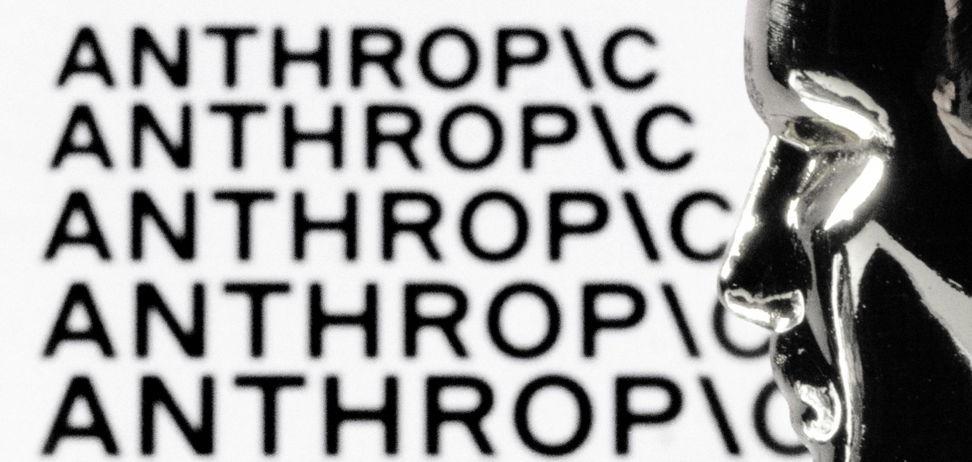 A figurine is seen in front of the logo of the U.S. AI company Anthropic during a photo session in Paris, France, on Feb. 13, 2026.