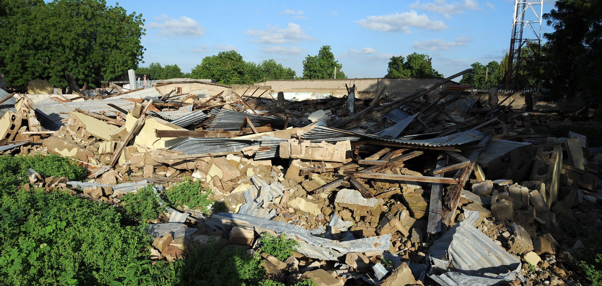 Rubble remains July 27, 2010, at the former headquarters of Boko Haram destroyed in 2009 by the police and military in the Nigerian city of Maiduguri in Borno state.