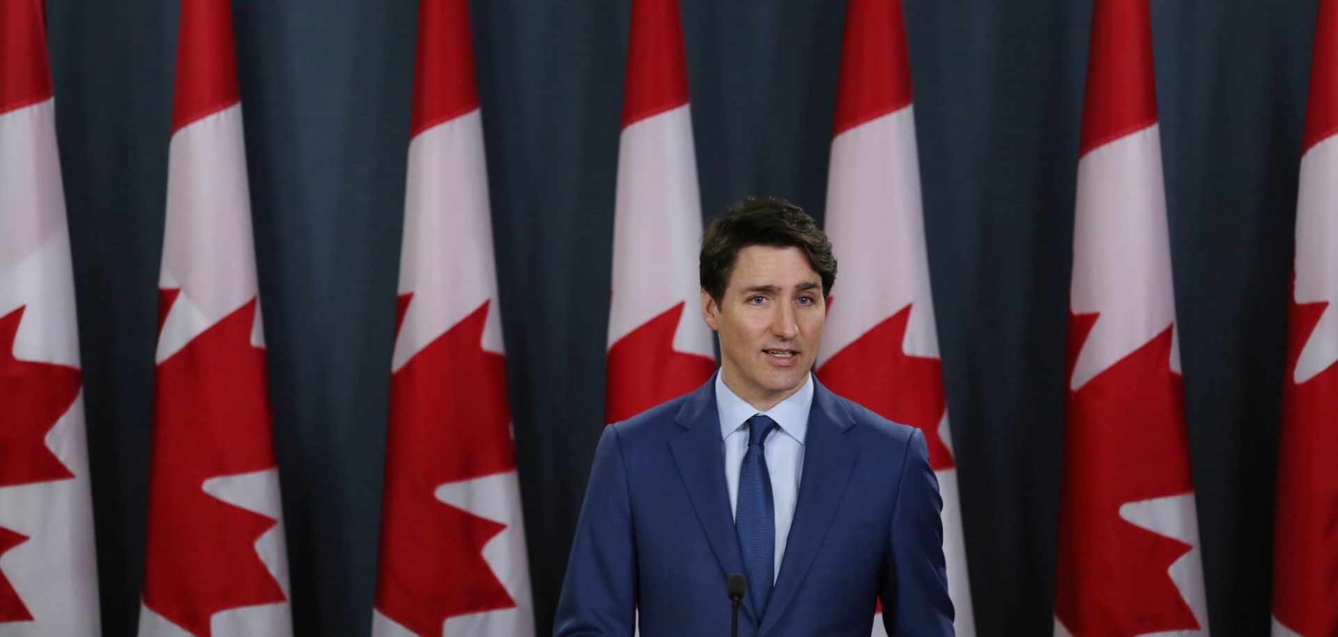 Canada's Prime Minister Justin Trudeau attends a news conference on March 7, 2019 in Ottawa, Canada. 