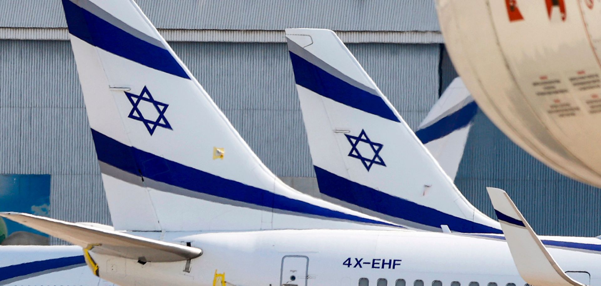 El Al aircraft on the tarmac in August 2020 at Israel's Ben Gurion Airport in Lod.