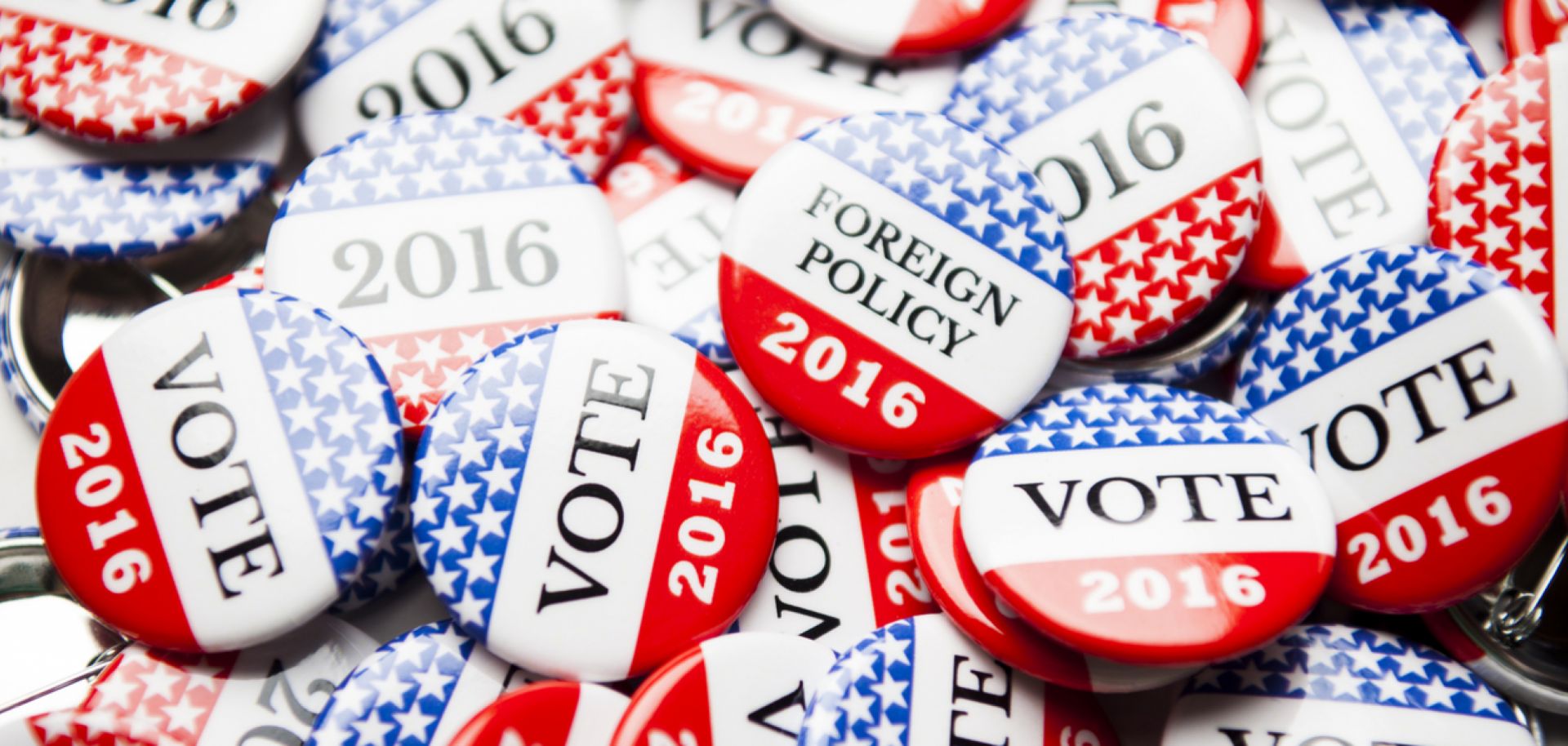 Vote 2016 and Foreign Policy buttons