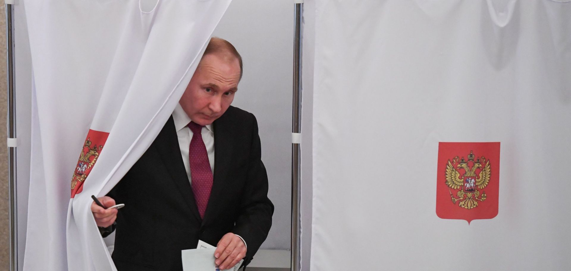 Vladimir Putin at Russian polls
