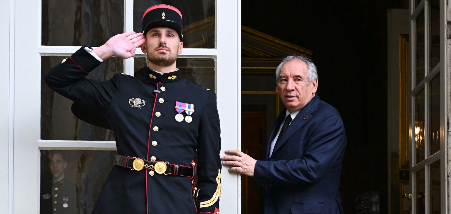 French Prime Minister Francois Bayrou arrives ahead of meetings with party leaders as part of political consultations at the Hotel de Matignon in Paris, on Sept. 4, 2025, ahead of the French National Assembly's vote of confidence.