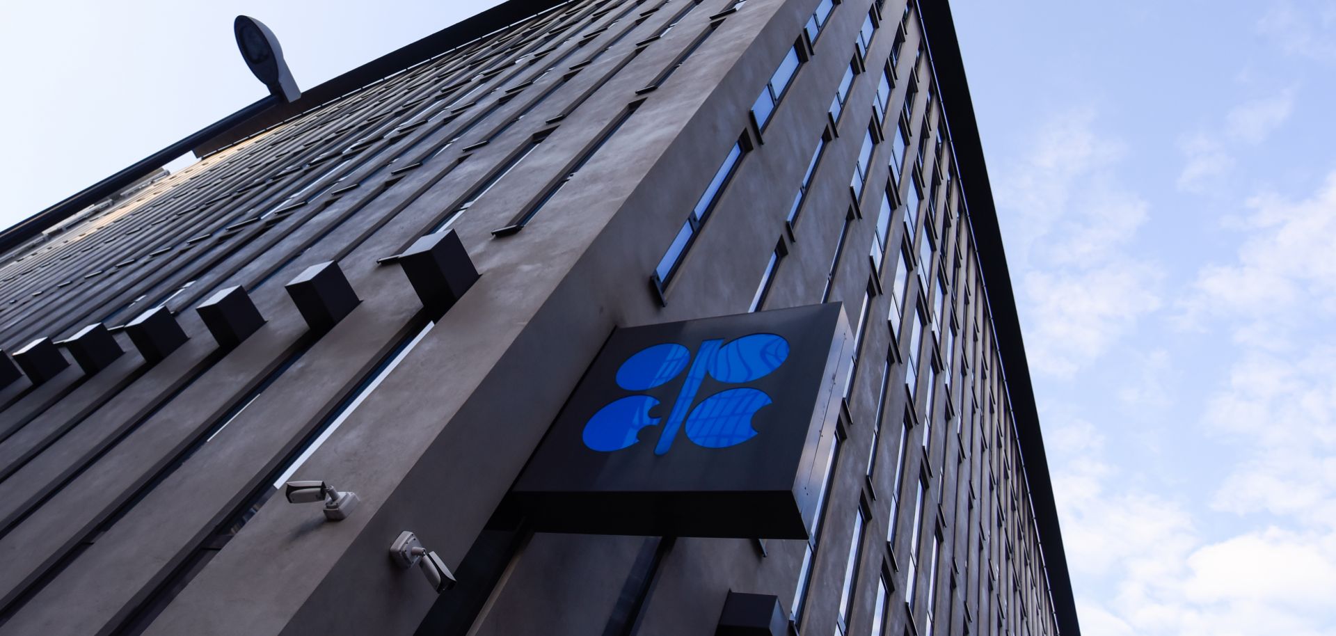 OPEC's logo is seen at the organization's headquarters on Sept. 26, 2019.