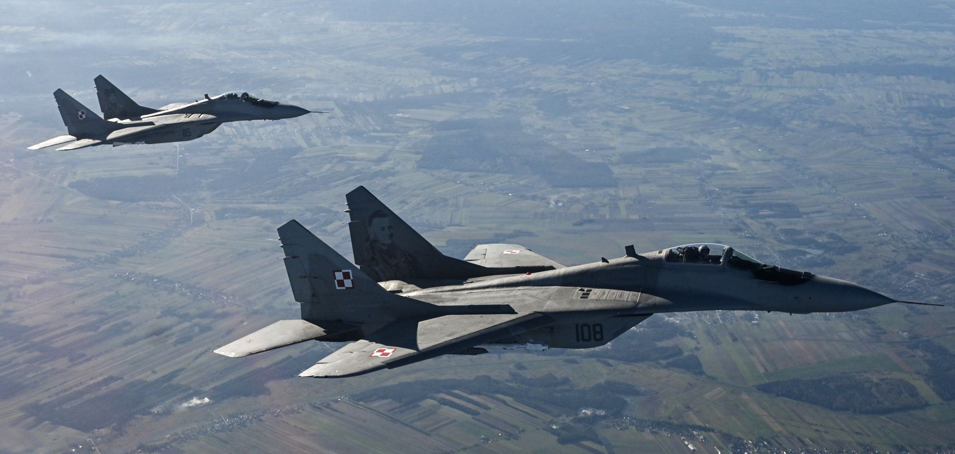 Polish jets seen during NATO exercises